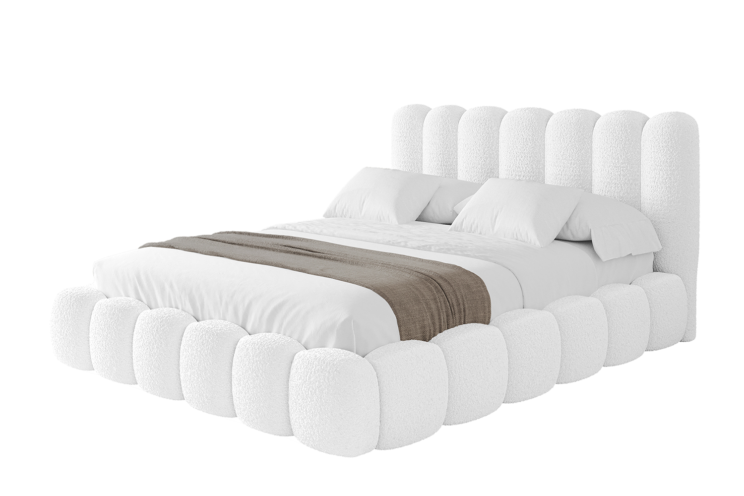 Polsterbett SENA 180x200 cm Weiß - Quelle 01