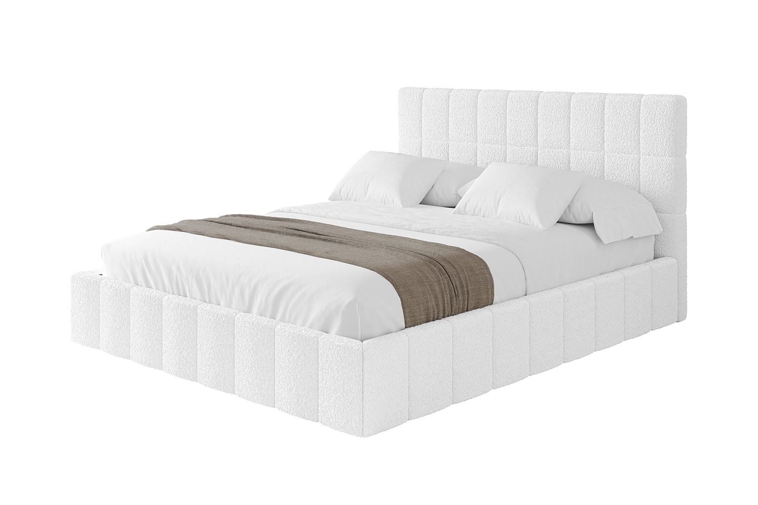 Polsterbett AMEA 200x200 cm Weiß - Quelle 01