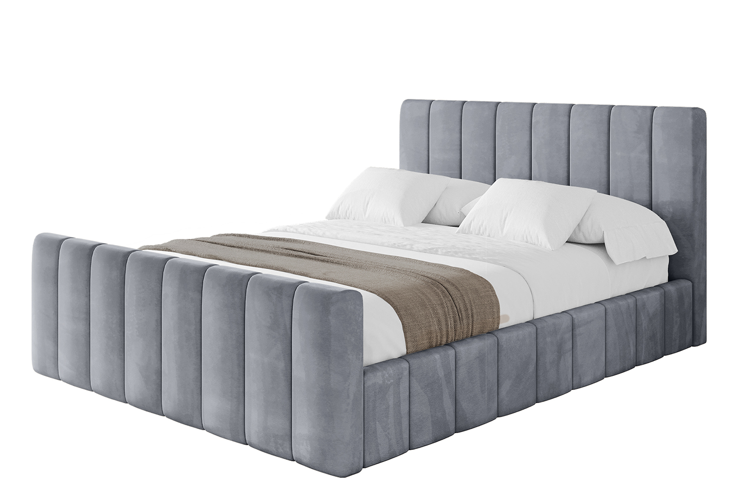 Polsterbett FINO-Z 200x200 cm Grau - Casablanca 2314