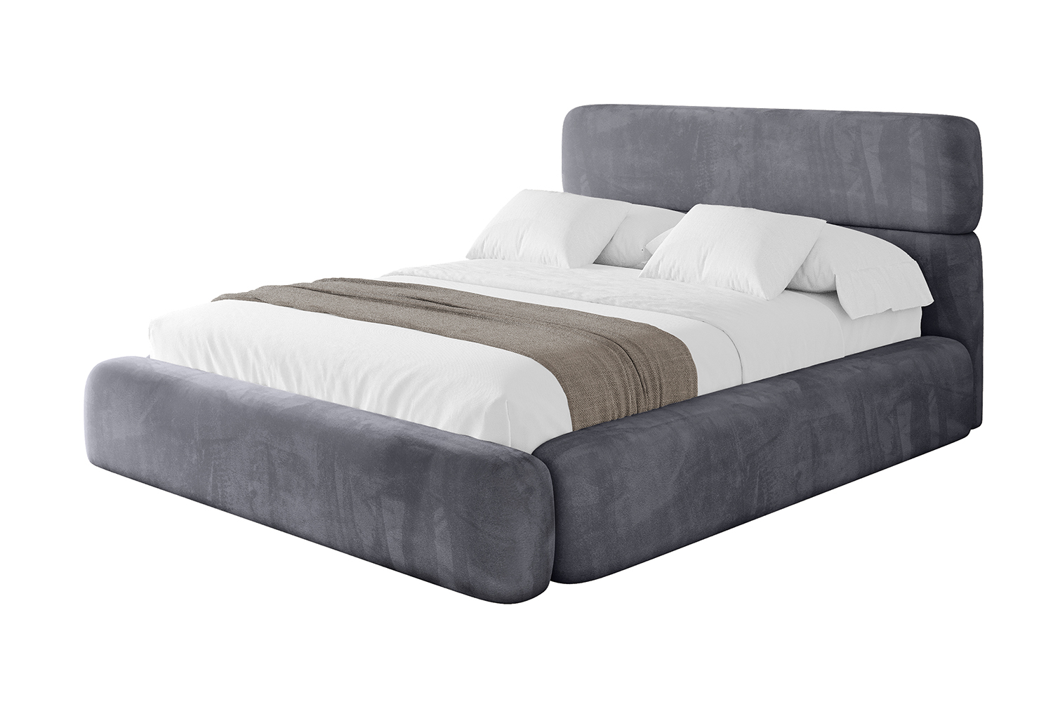 Polsterbett ENORA 200x200 cm Dunkelgrau - Casablanca 2315
