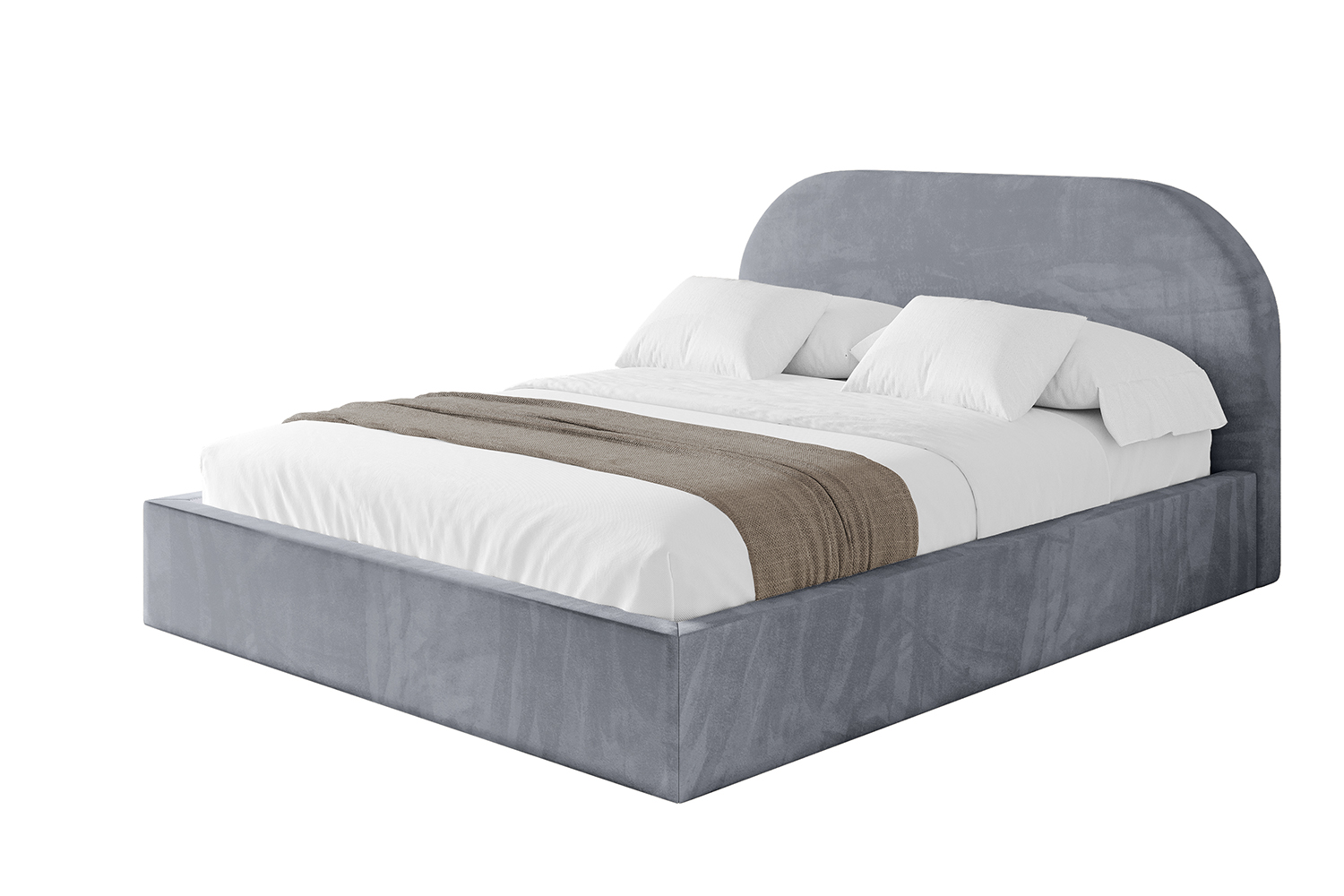 Polsterbett TIVON 120x200 cm Grau - Casablanca 2314