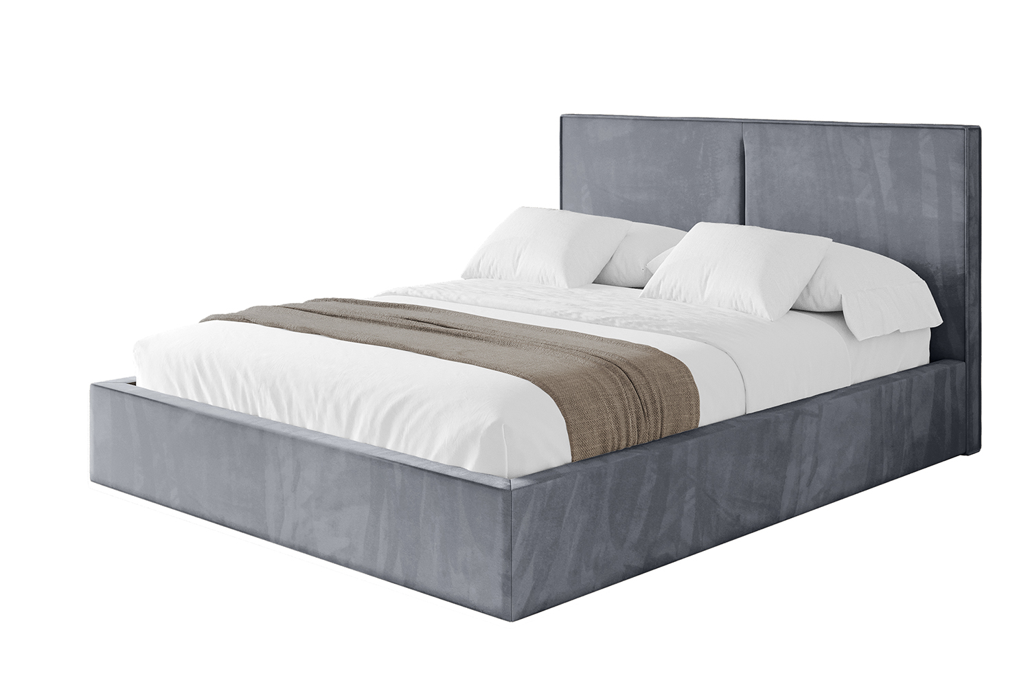 Polsterbett VANTO 120x200 cm Grau - Casablanca 2314