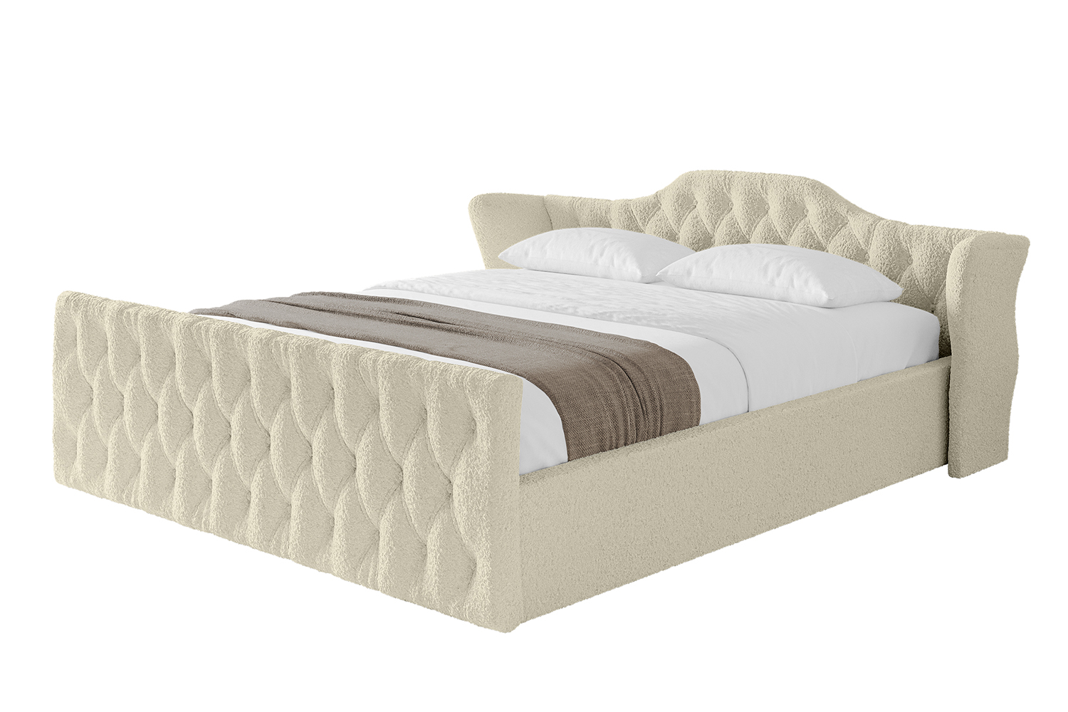 Polsterbett ZORAN-Z-v1 200x200 cm Beige - Quelle 02