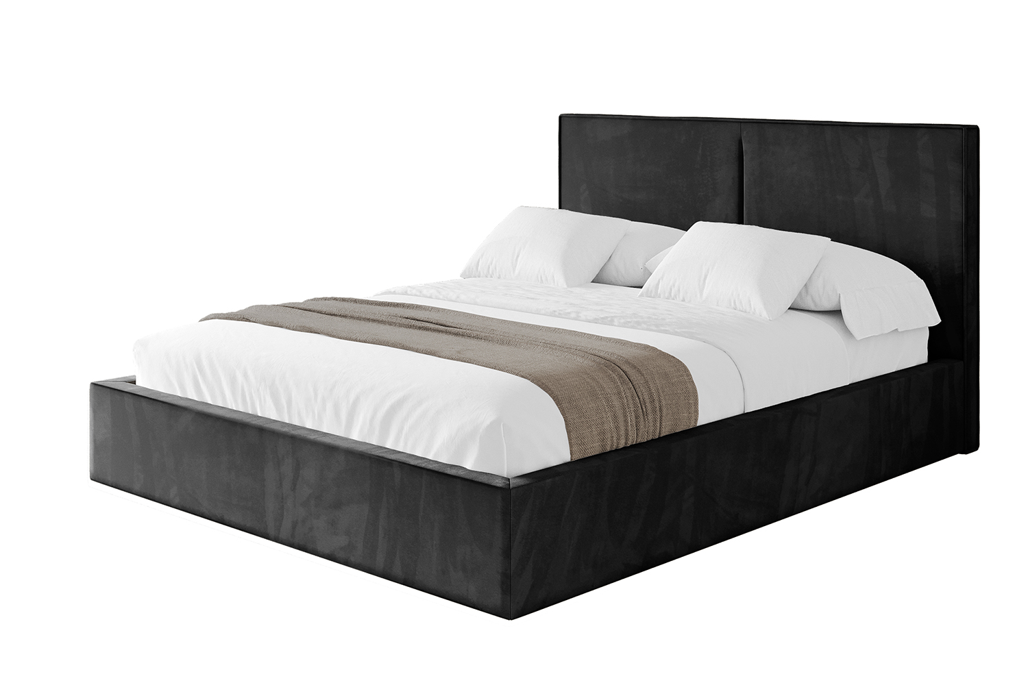 Polsterbett VANTO 200x200 cm Schwarz - Casablanca 2316