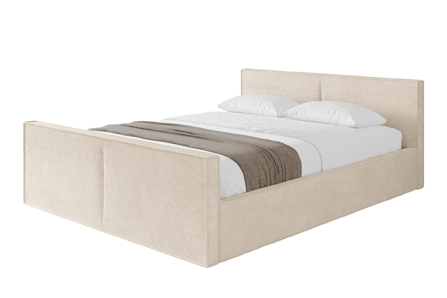 Polsterbett EMMI-Z-v1 120x200 cm Beige - Poso 105