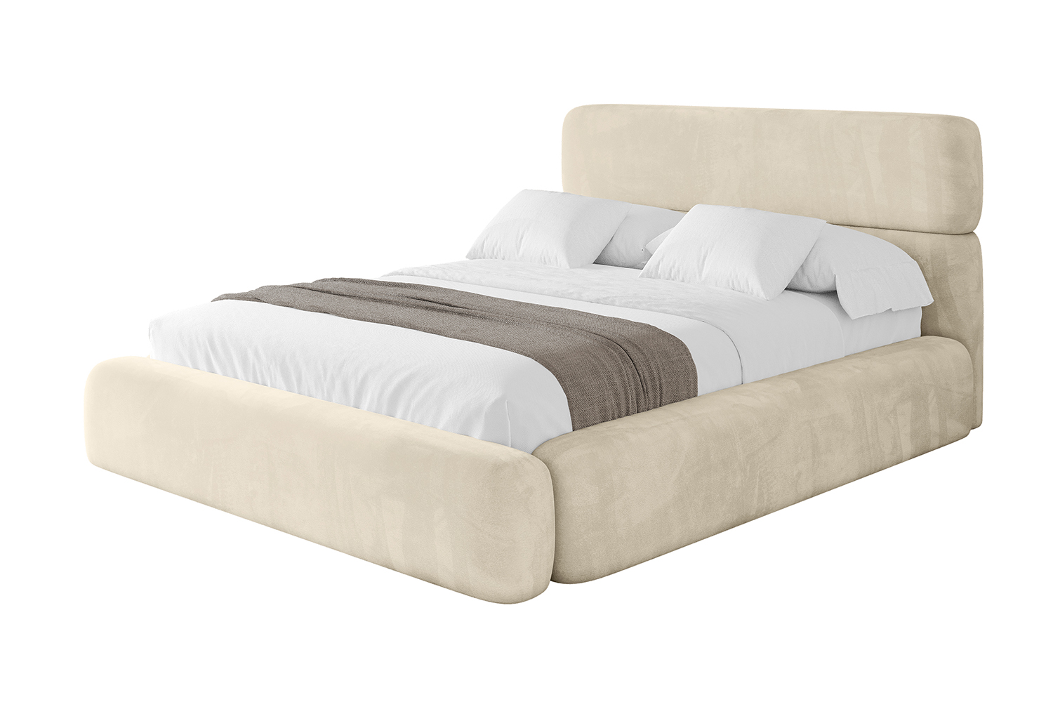 Polsterbett ENORA 180x200 cm Beige - Monolith 4