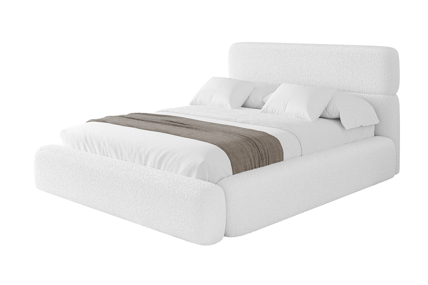 Polsterbett ENORA 160x200 cm Weiß - Quelle 01
