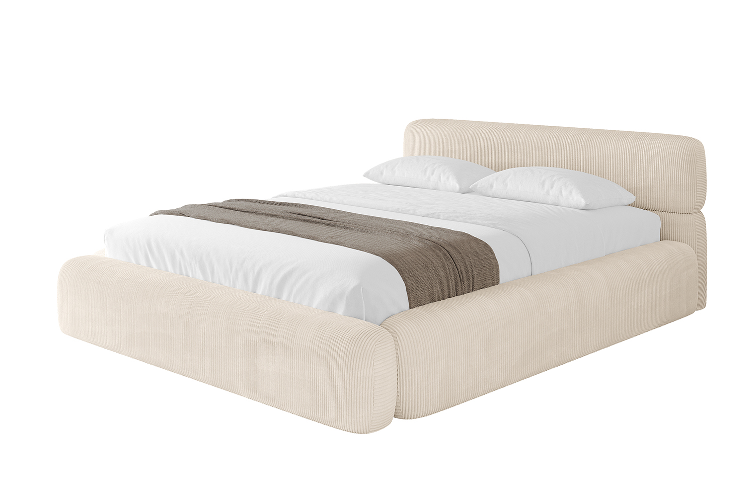 Polsterbett ENORA-v1 140x200 cm Beige - Poso 105