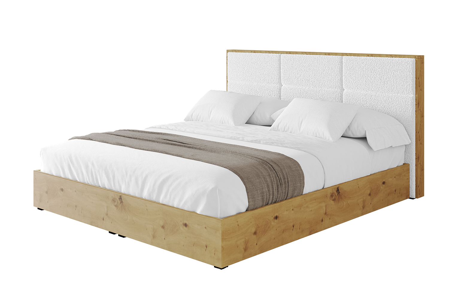 Polsterbett ENZO1 120x200 cm Weiß - Quelle 01