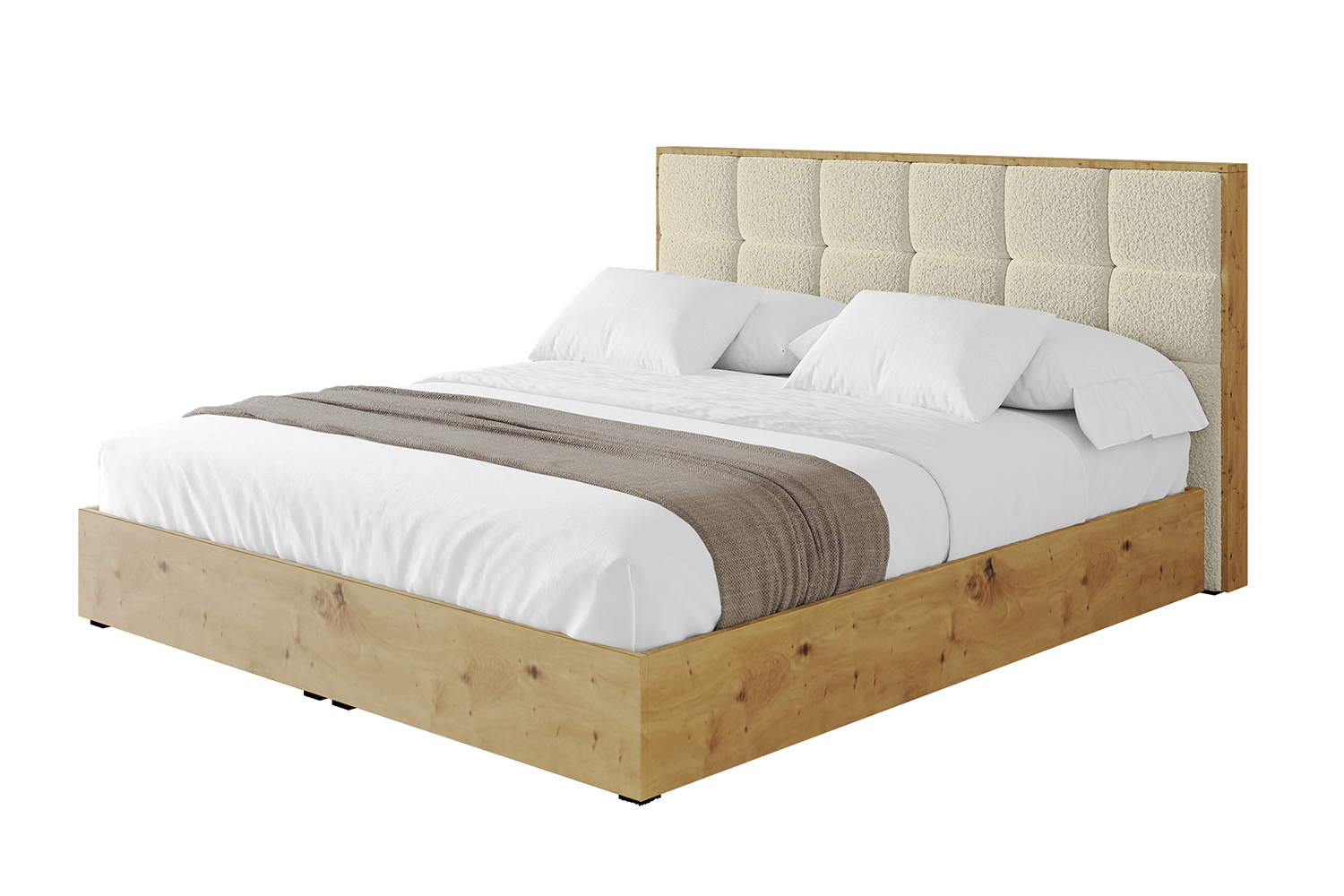 Polsterbett ENZO2 160x200 cm Beige - Quelle 02