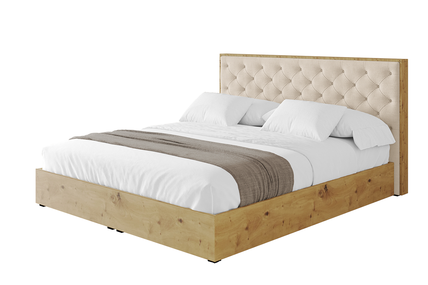 Polsterbett ENZO3 160x200 cm Beige - Poso 105