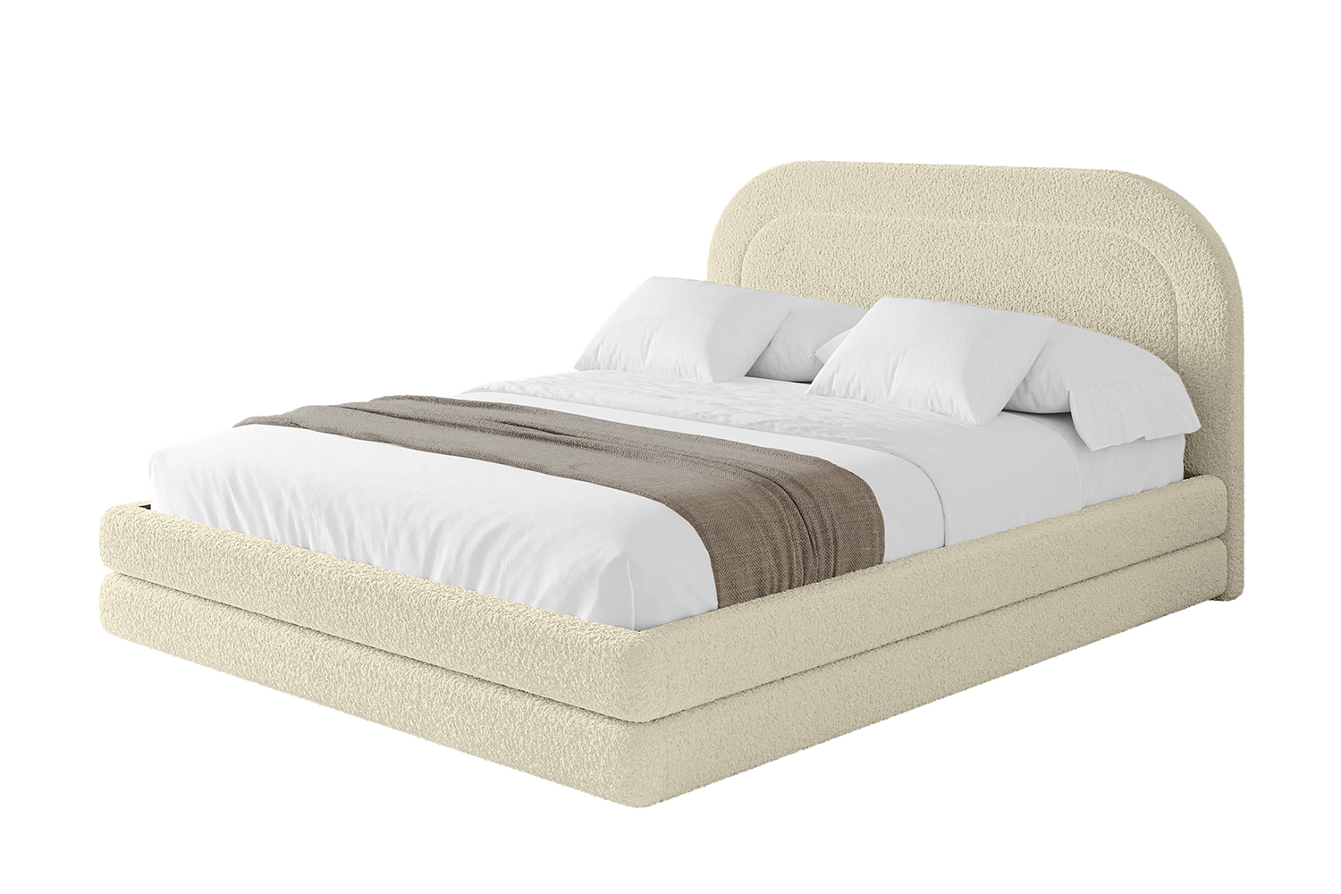 Polsterbett LERIS 120x200 cm Beige - Quelle 02