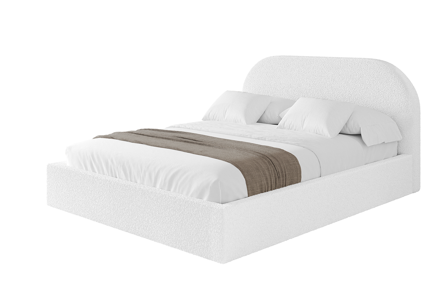 Polsterbett TIVON 120x200 cm Weiß - Quelle 01
