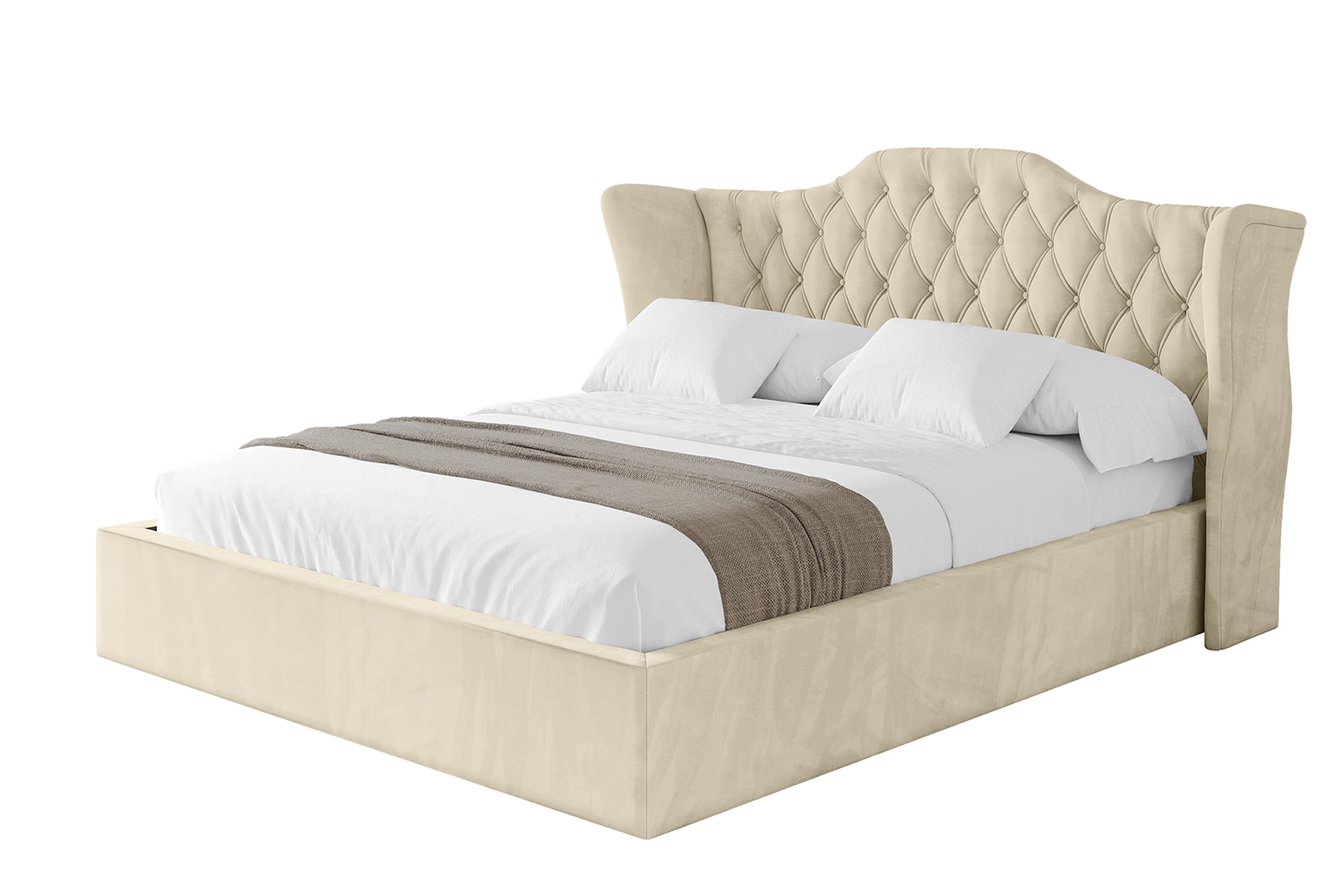 Polsterbett ZORAN 120x200 cm Beige - Monolith 4