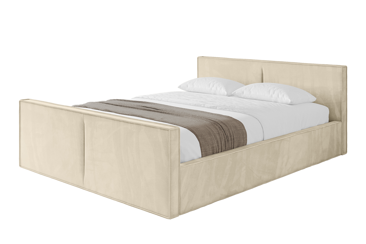 Polsterbett EMMI-Z-v1 140x200 cm Beige - Monolith 4