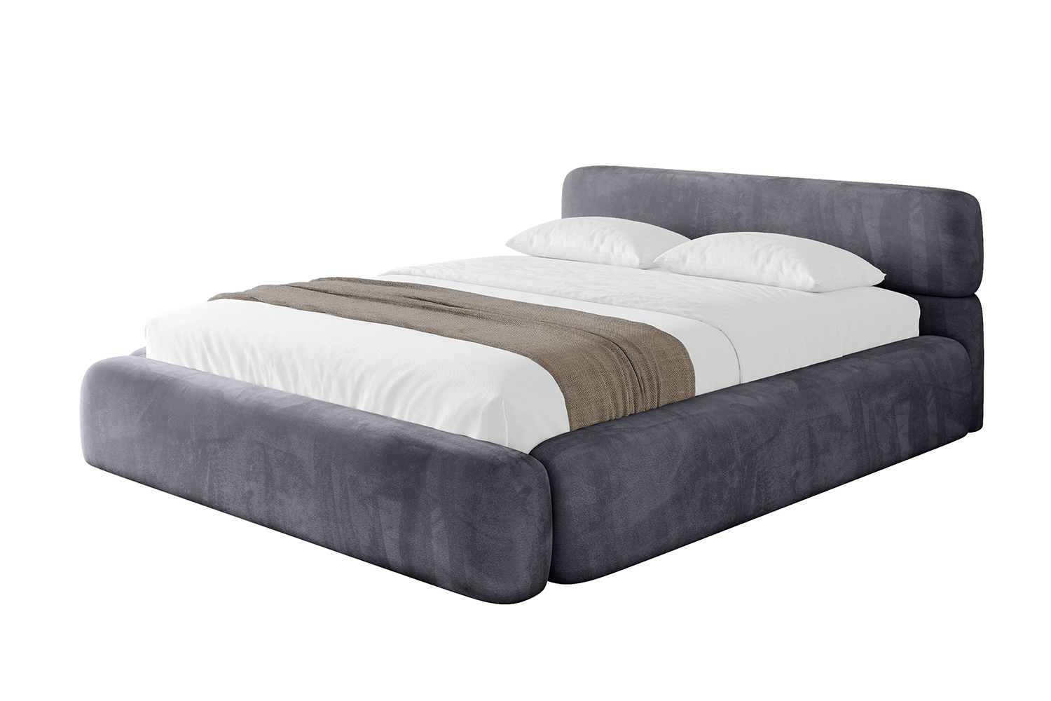Polsterbett ENORA-v1 180x200 cm Dunkelgrau - Casablanca 2315