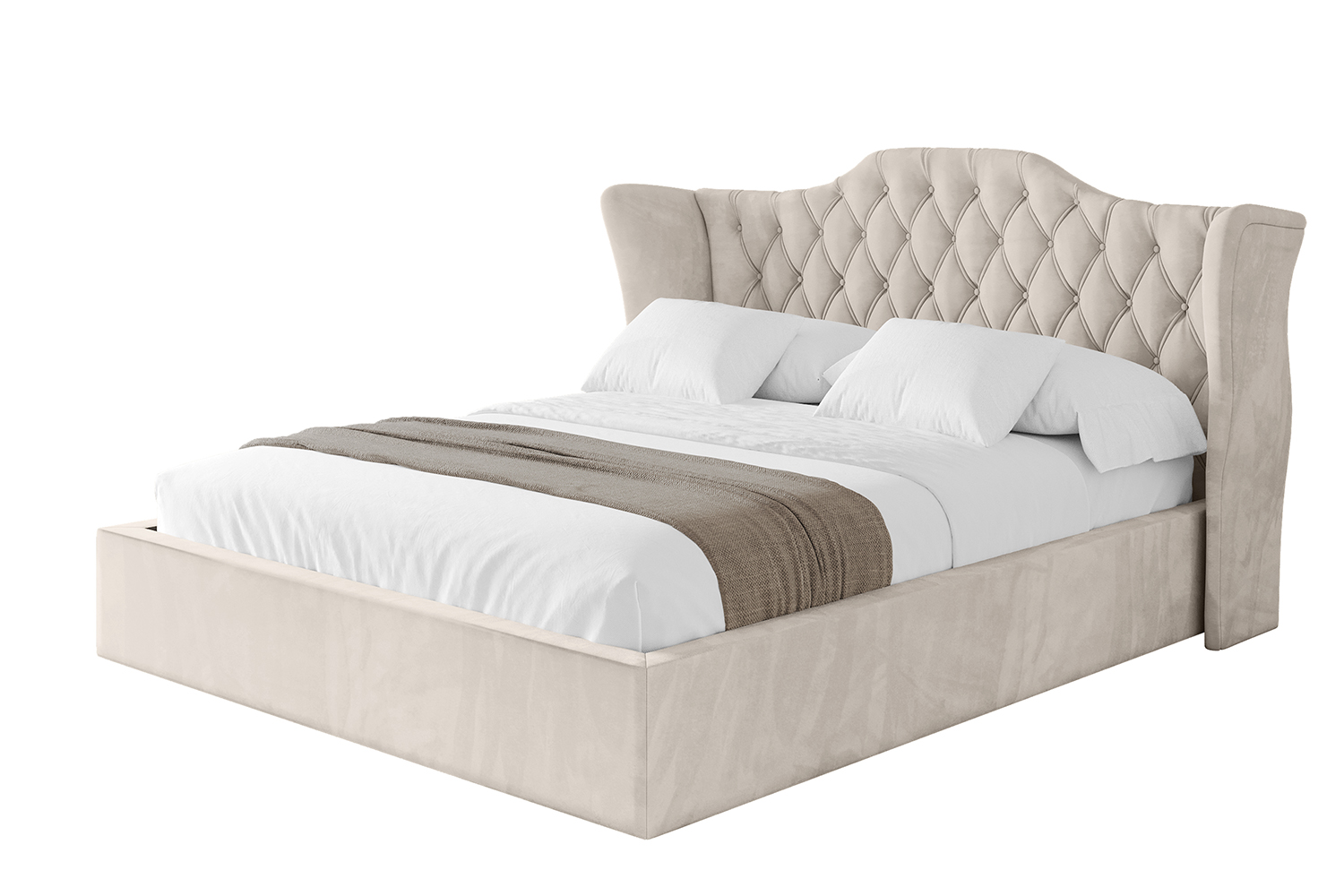 Polsterbett ZORAN 200x200 cm Beige - Casablanca 2301