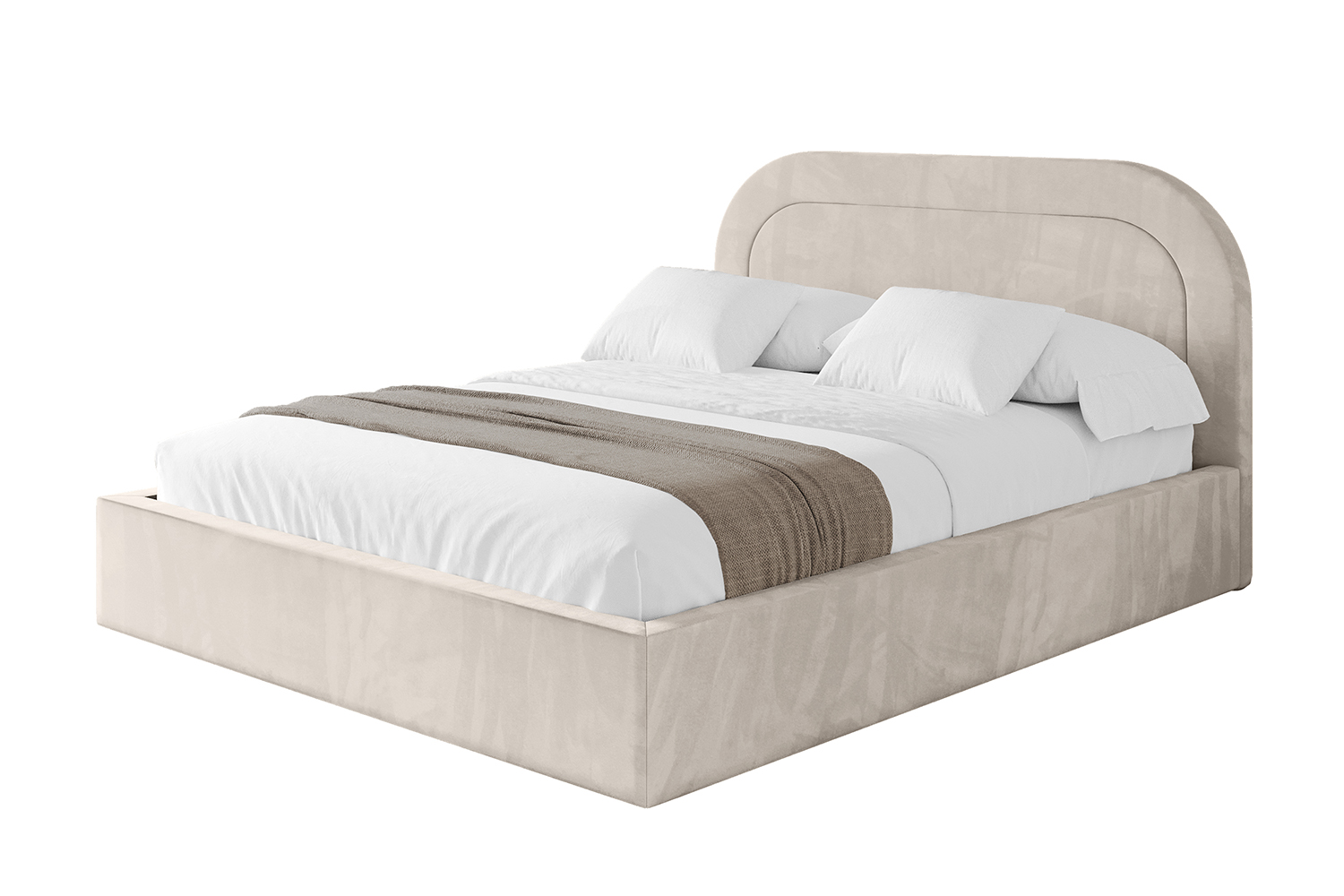 Polsterbett LERAY 200x200 cm Beige - Casablanca 2301