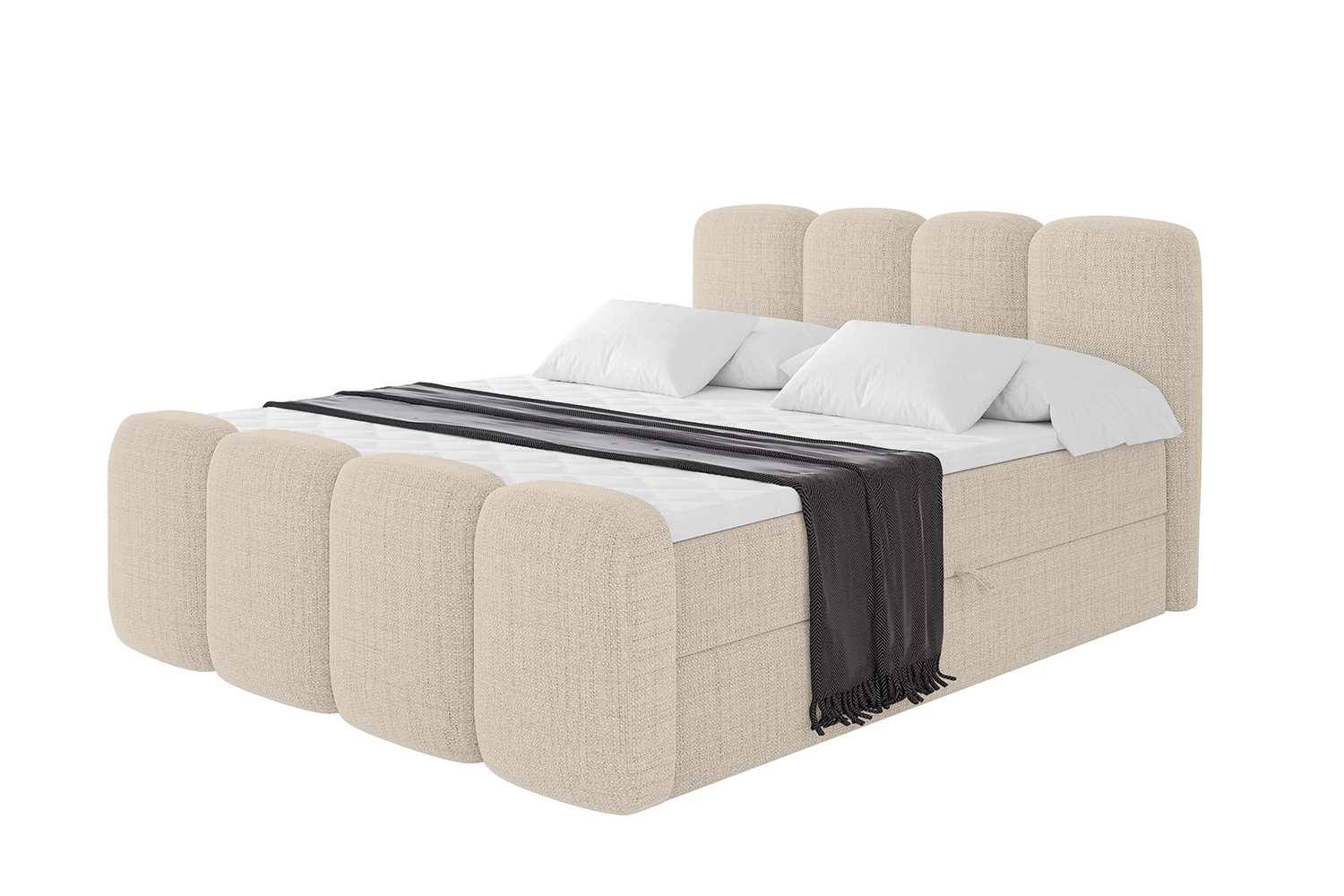 Boxbett NINA-Z 200x200 cm Beige - Aragon 03