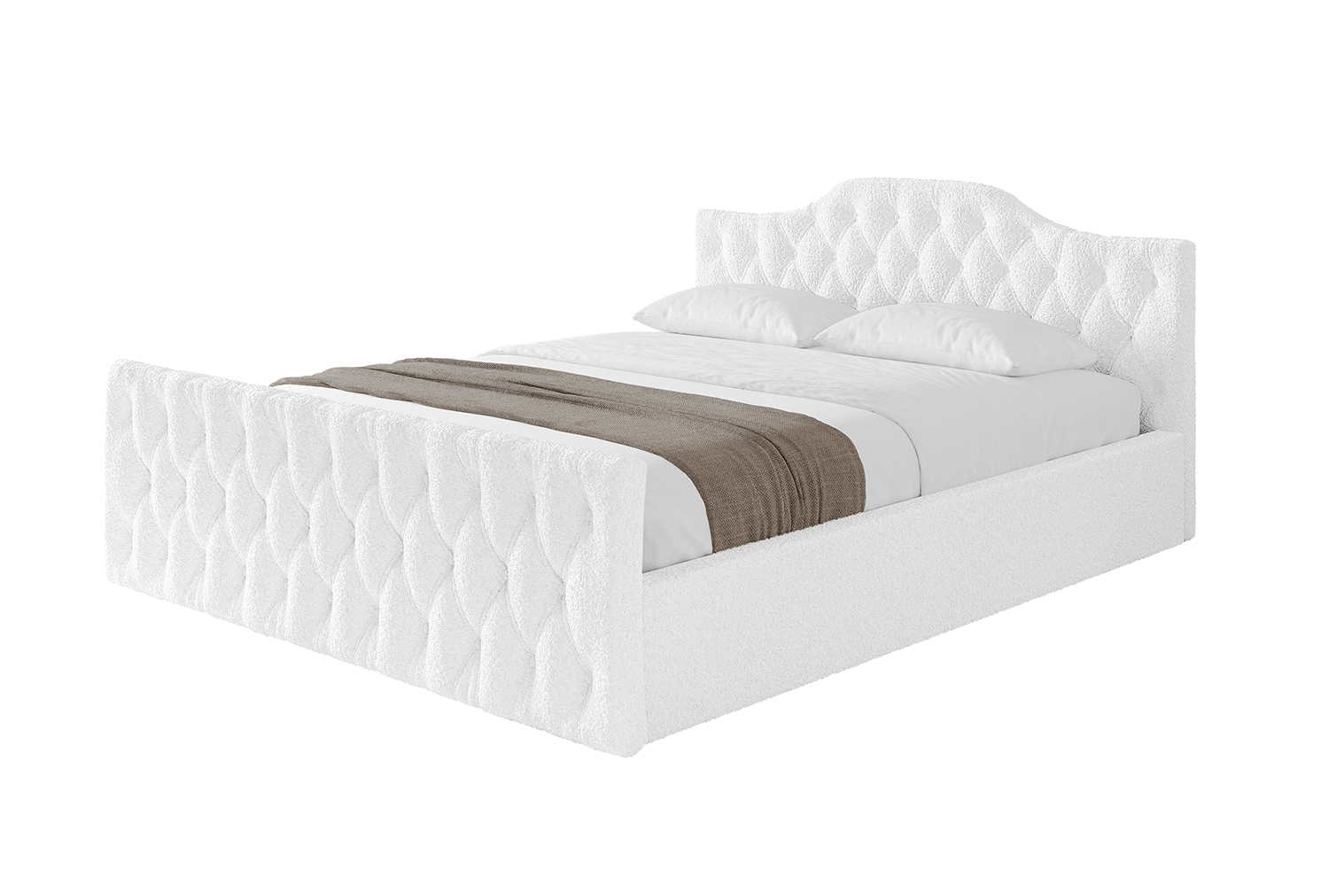 Polsterbett FALIO-Z-v1 140x200 cm Weiß - Quelle 01