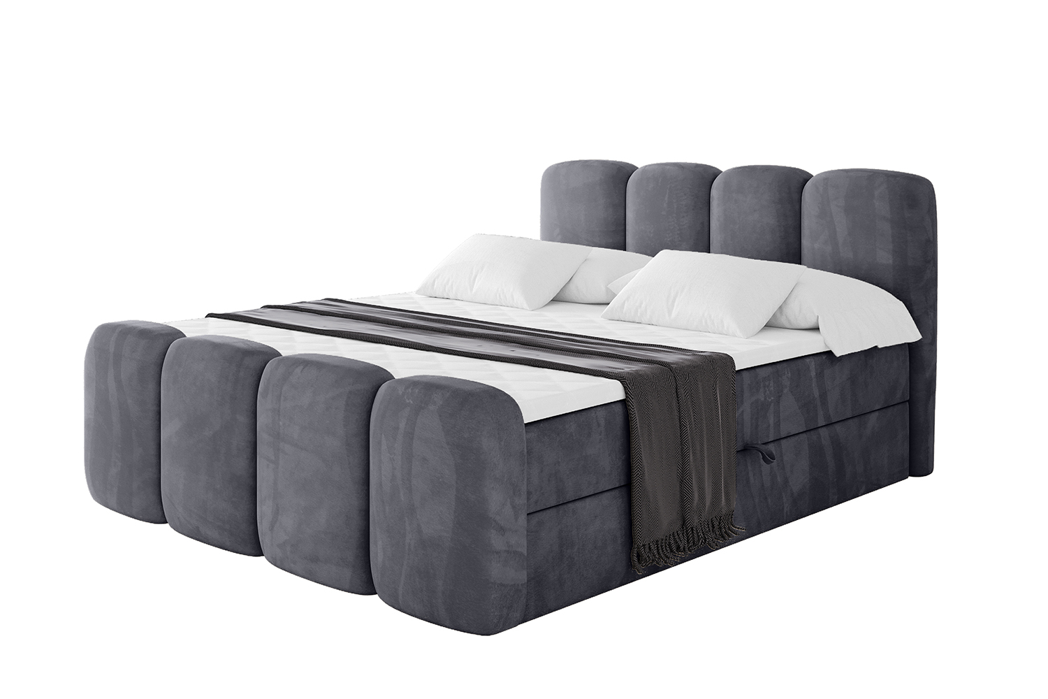 Boxbett NINA-Z 200x200 cm Dunkelgrau - Casablanca 2315