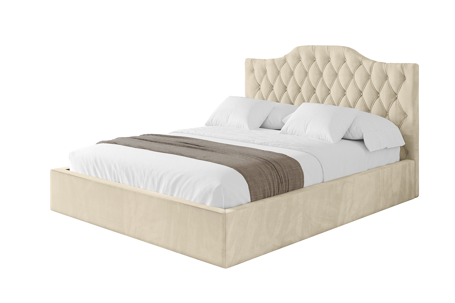 Polsterbett FALIO 120x200 cm Beige - Monolith 4