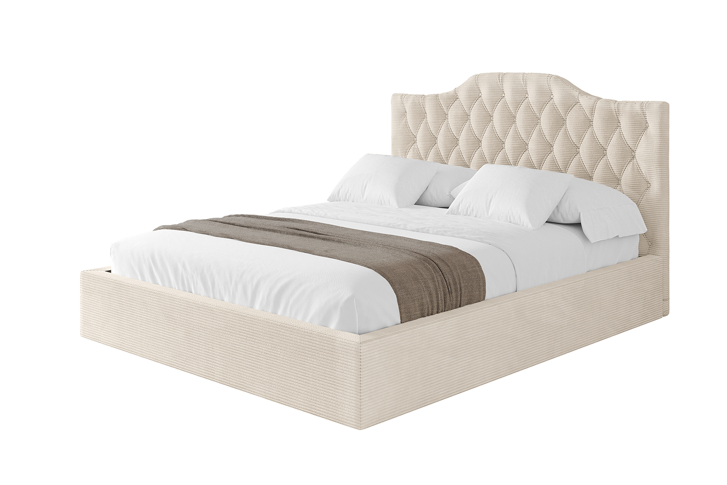 Polsterbett FALIO 120x200 cm Beige - Poso 105