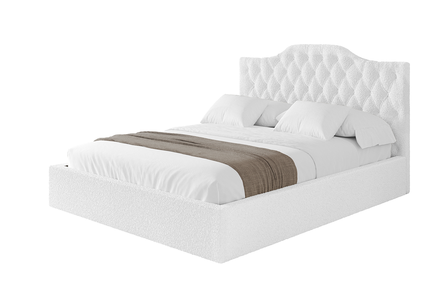 Polsterbett FALIO 120x200 cm Weiß - Quelle 01