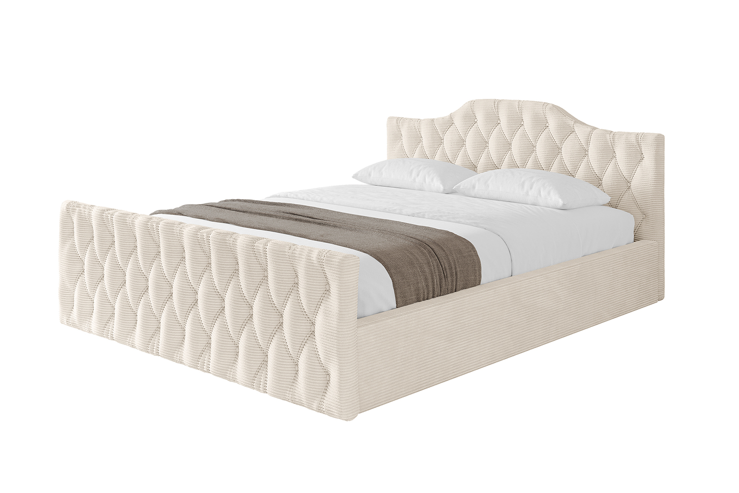 Polsterbett FALIO-Z-v1 140x200 cm Beige - Poso 105