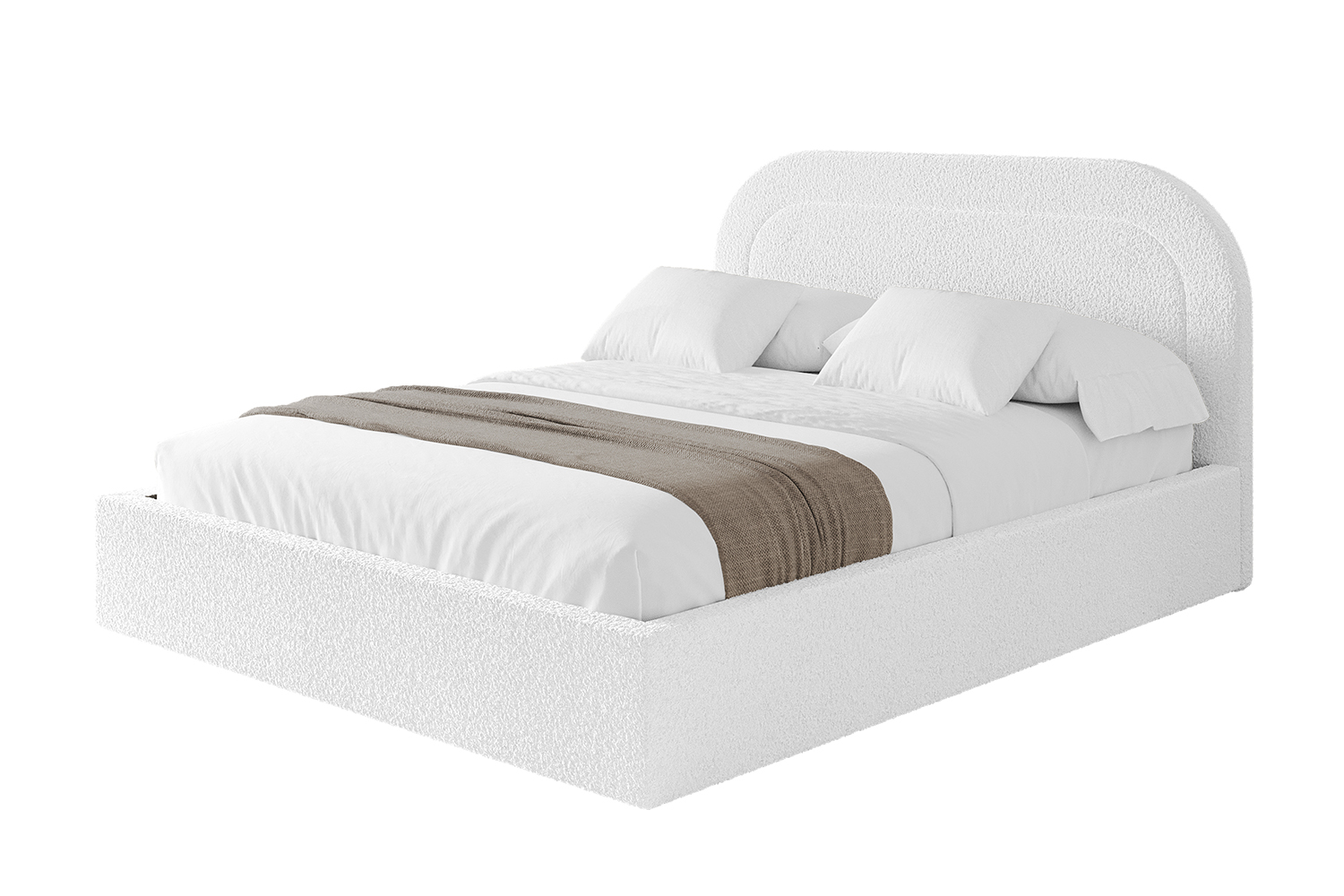 Polsterbett LERAY 180x200 cm Weiß - Quelle 01