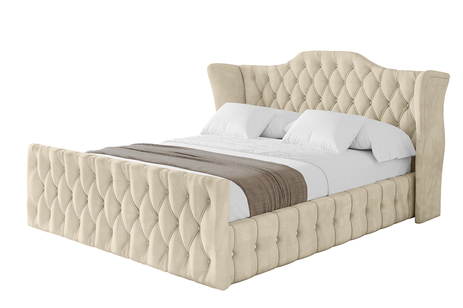 Polsterbett MODY-Z 160x200 cm Beige - Monolith 4