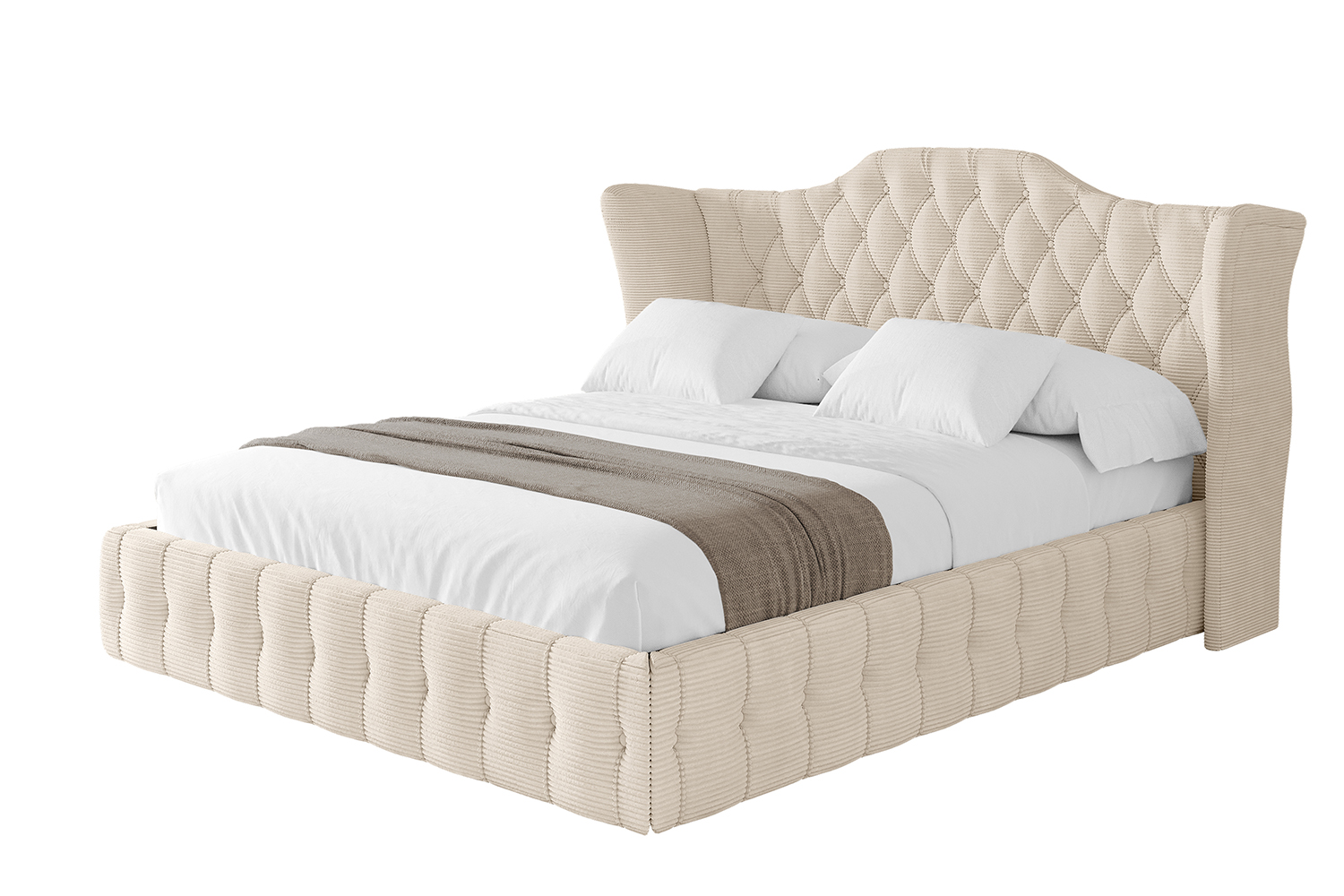 Polsterbett MODY 120x200 cm Beige - Poso 105