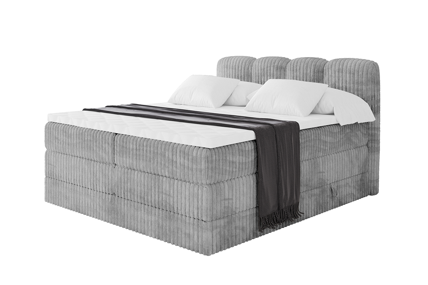 Boxspringbett NINA KING 140x200 cm Grau - Tilia 86