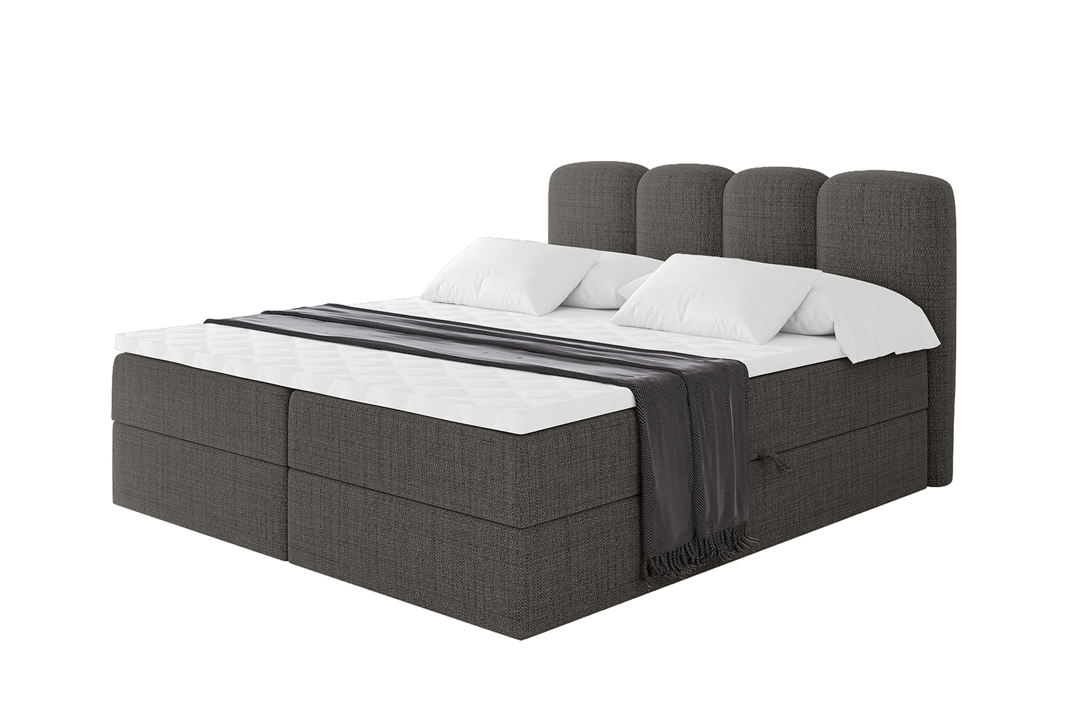Boxbett NINA 120x200 cm Grau - Aragon 97