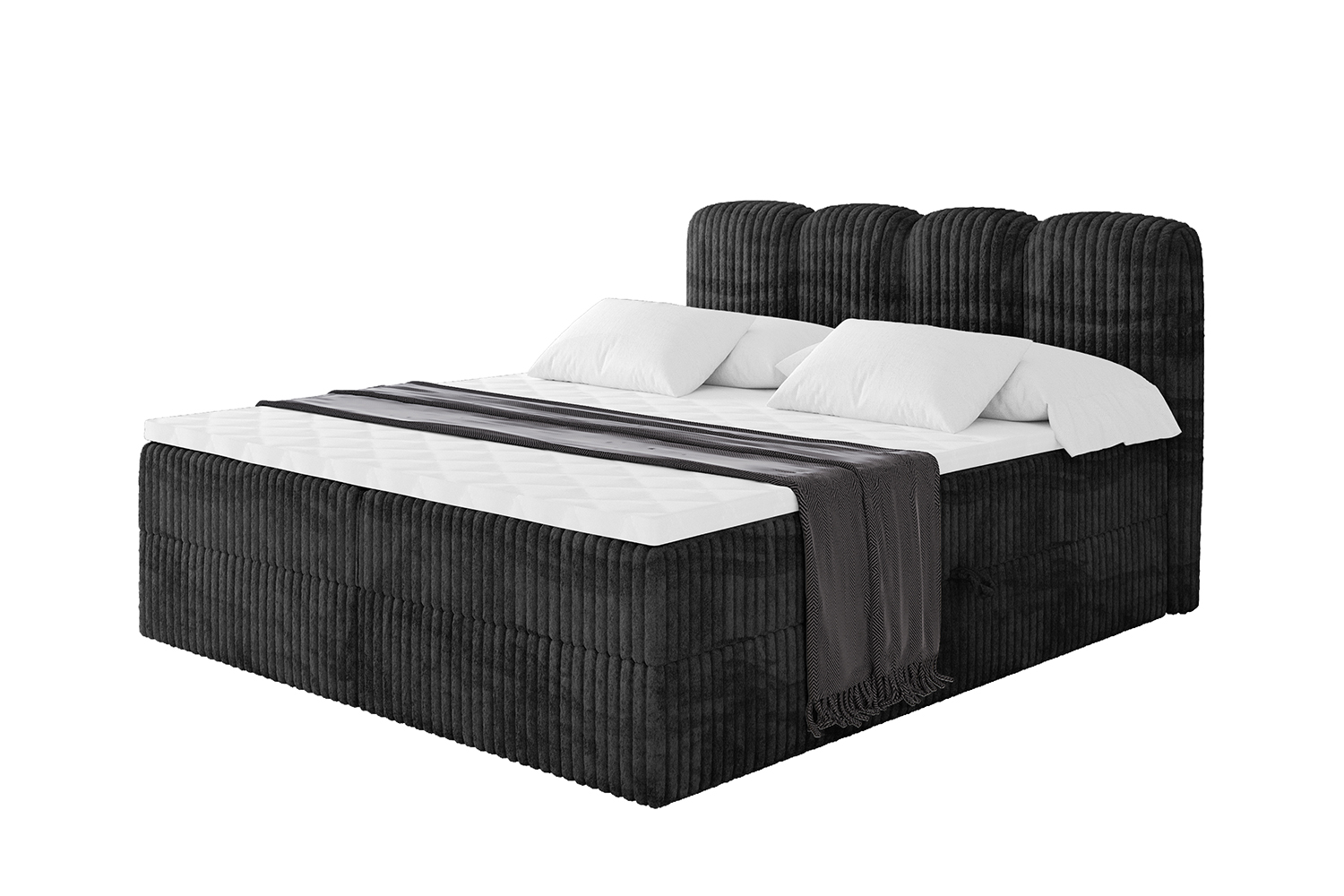 Boxbett NINA 120x200 cm Schwarz - Tilia 100