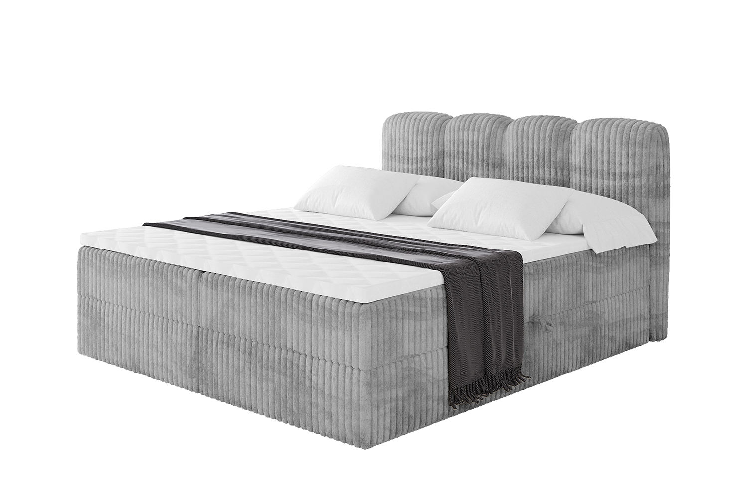 Boxbett NINA 120x200 cm Grau - Tilia 86