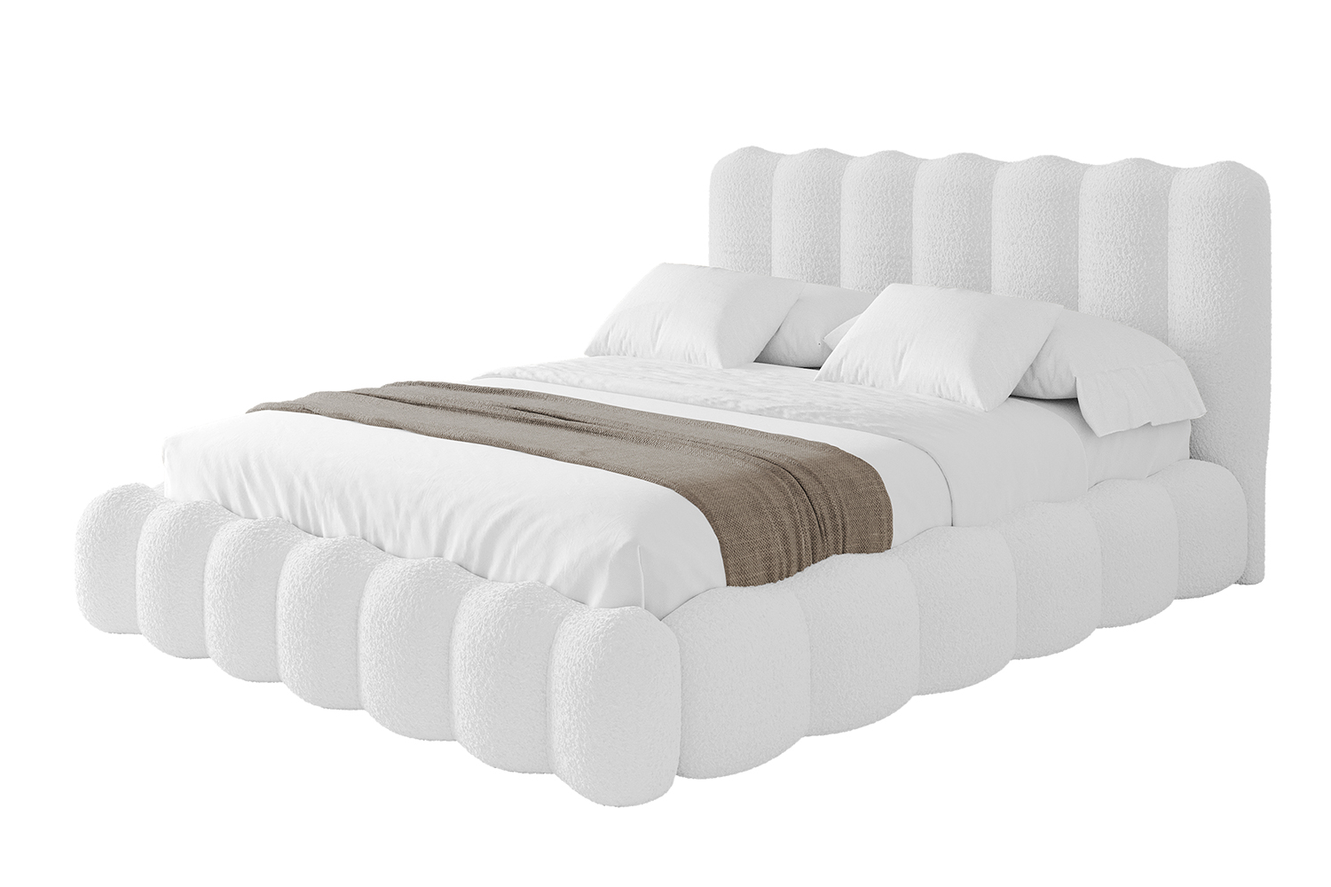 Polsterbett SORA 200x200 cm Weiß - Quelle 01