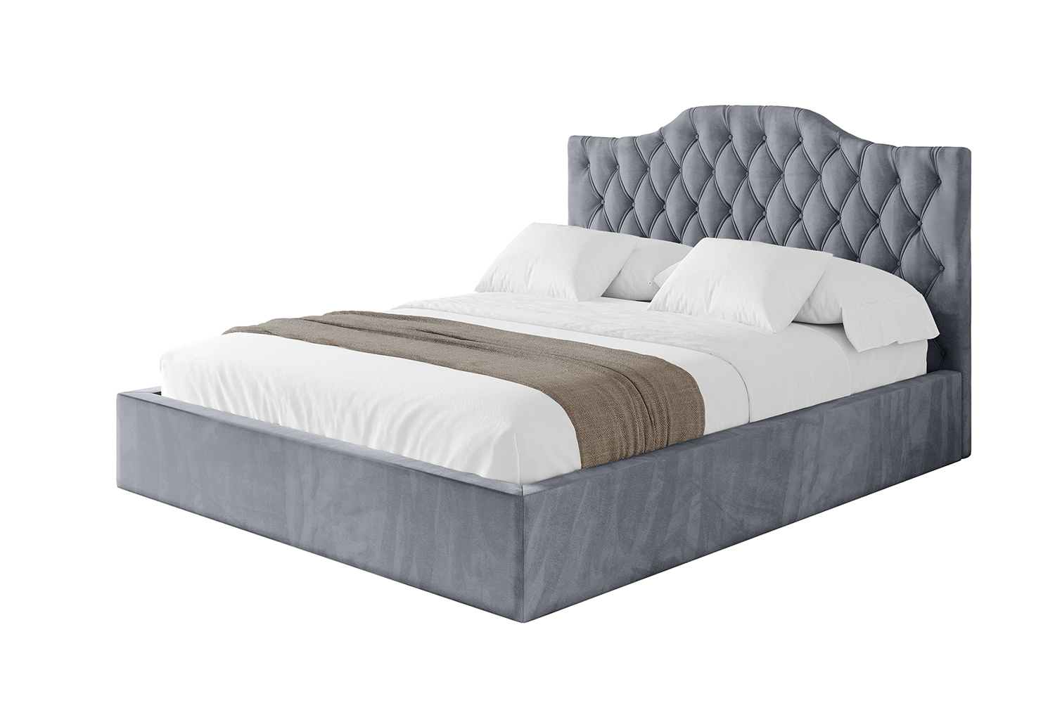 Polsterbett FALIO 120x200 cm Grau - Casablanca 2314