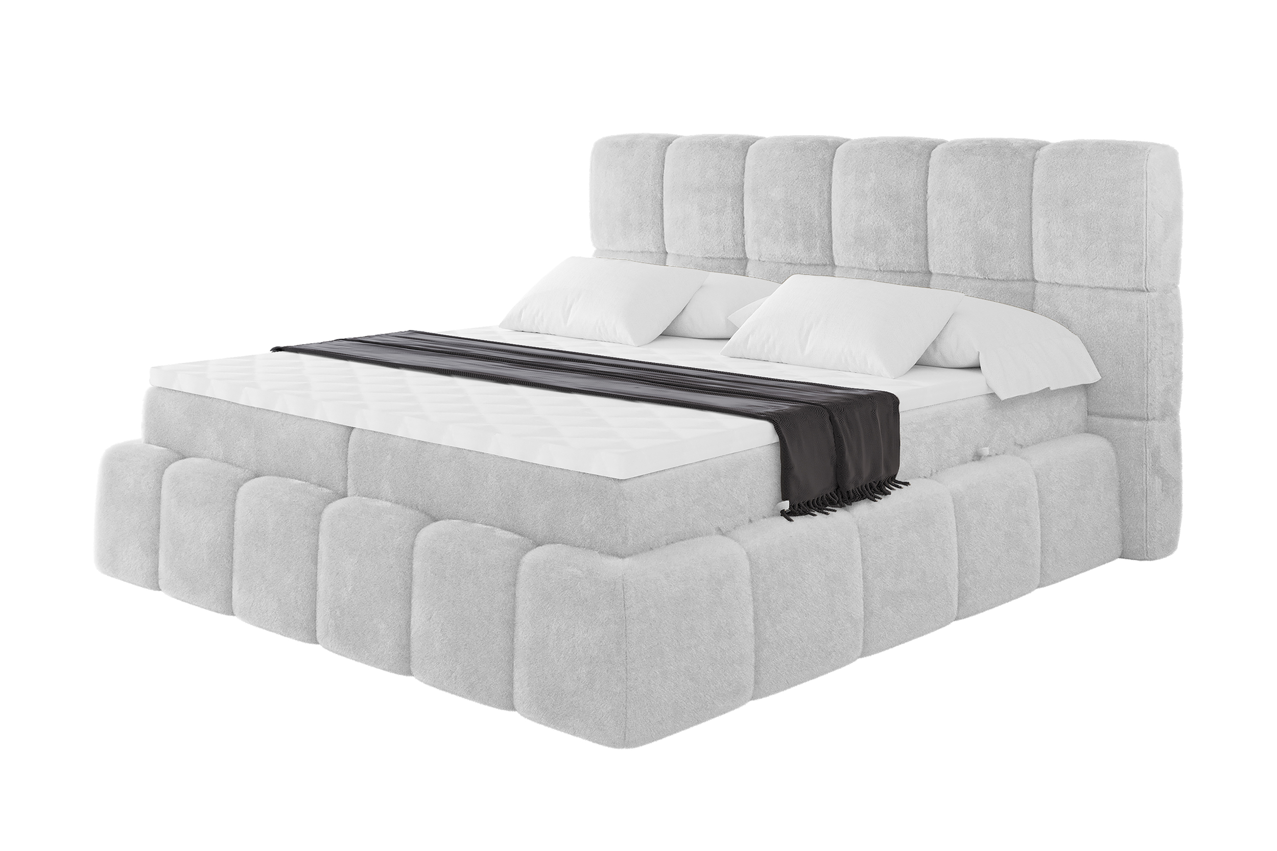 Boxbett AURI 120x200 cm Hellgrau - Lapitt 03