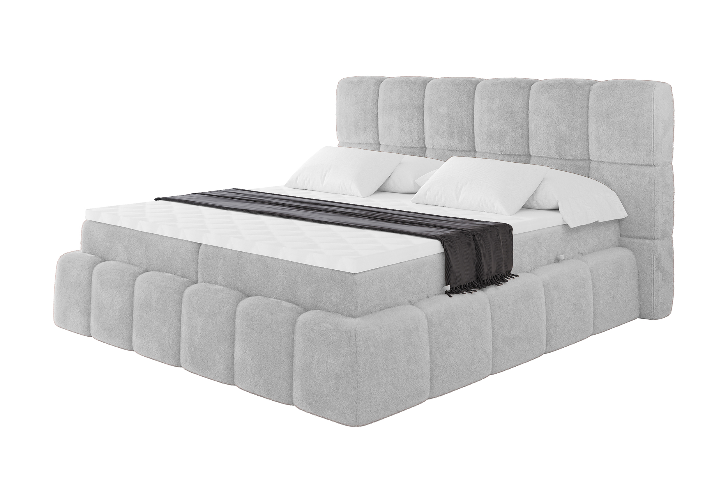 Boxbett AURI 120x200 cm Grau - Lapitt 06