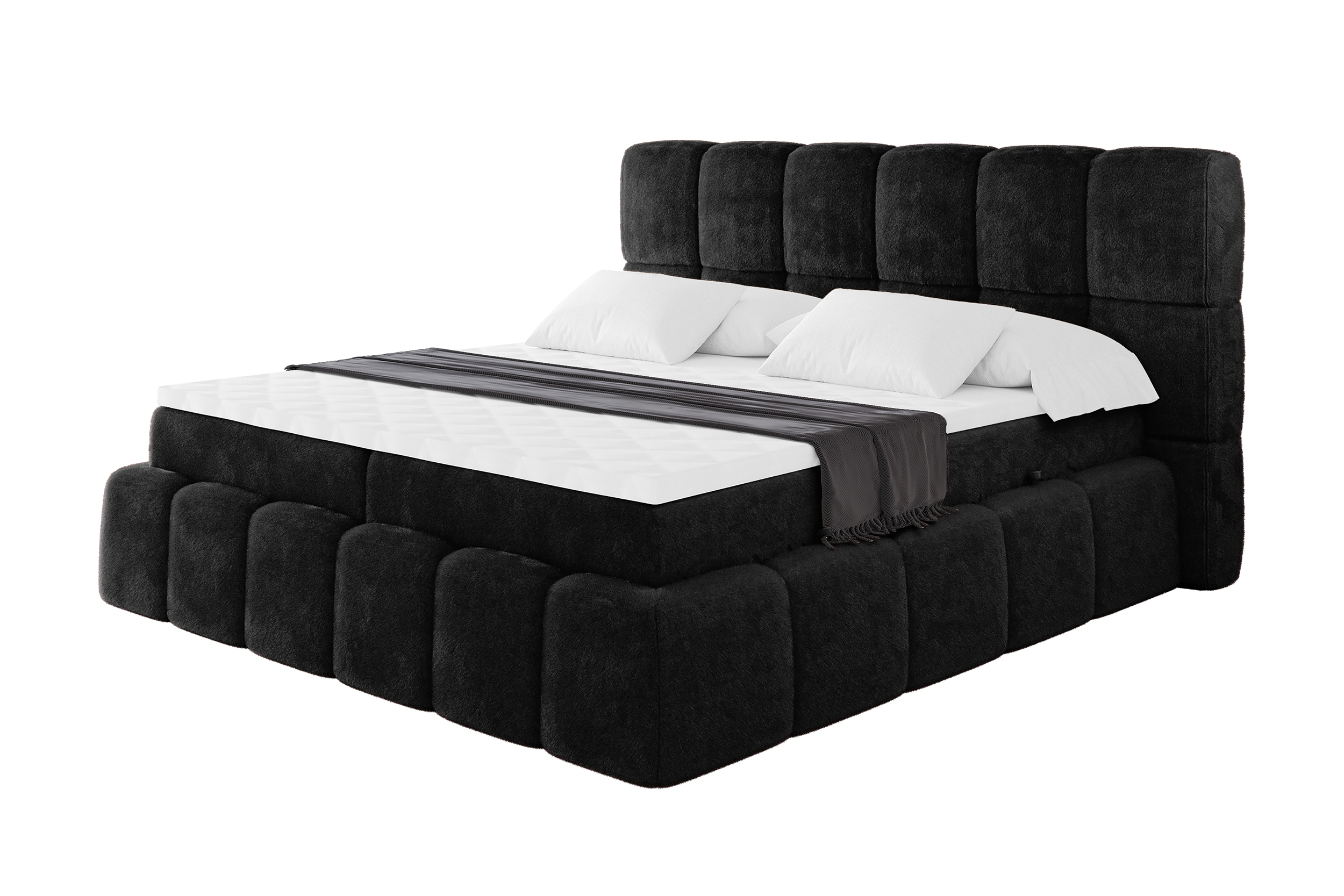 Boxbett AURI 120x200 cm Schwarz - Lapitt 19