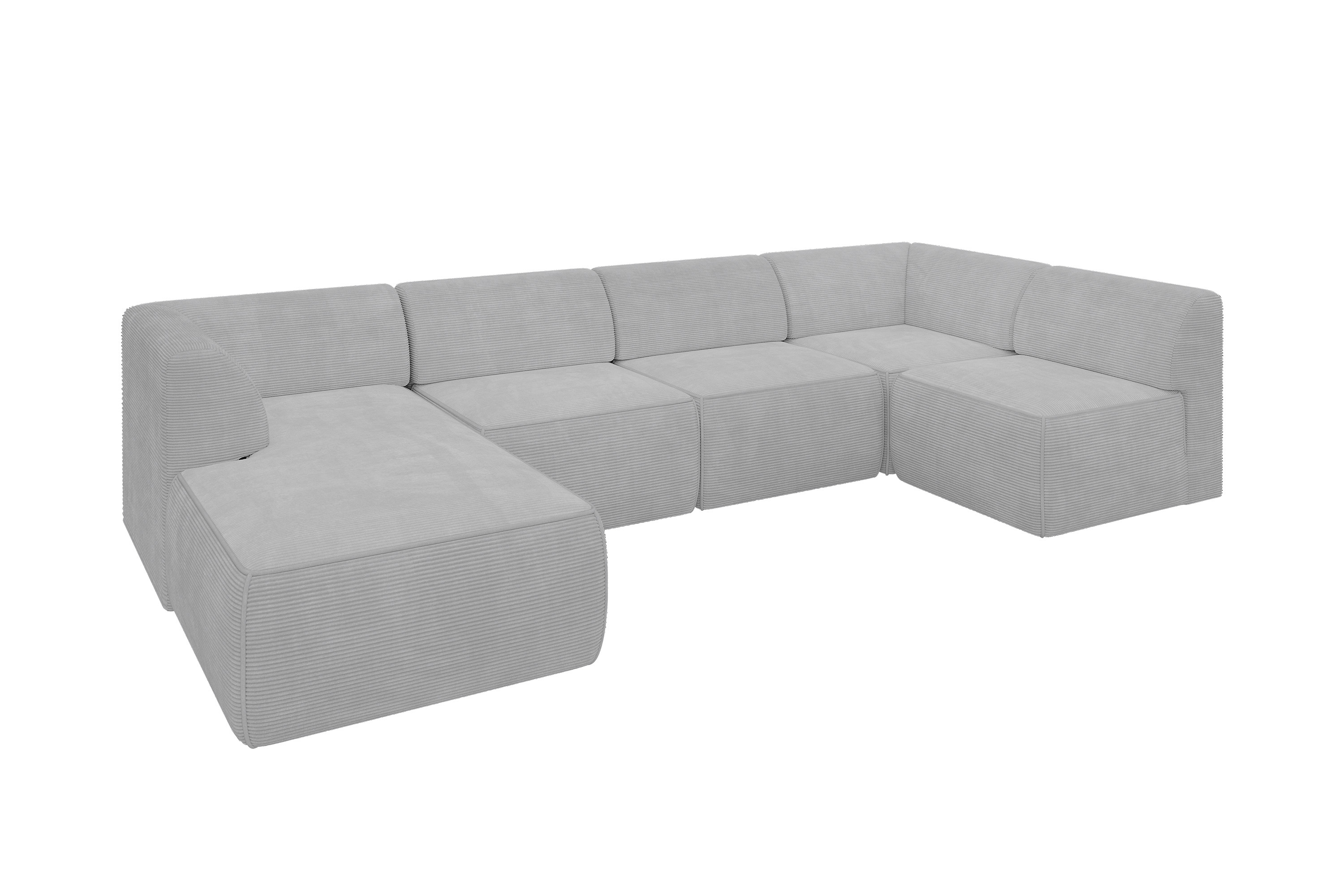 Wohnlandschaft MOVO Grau - Poso 110