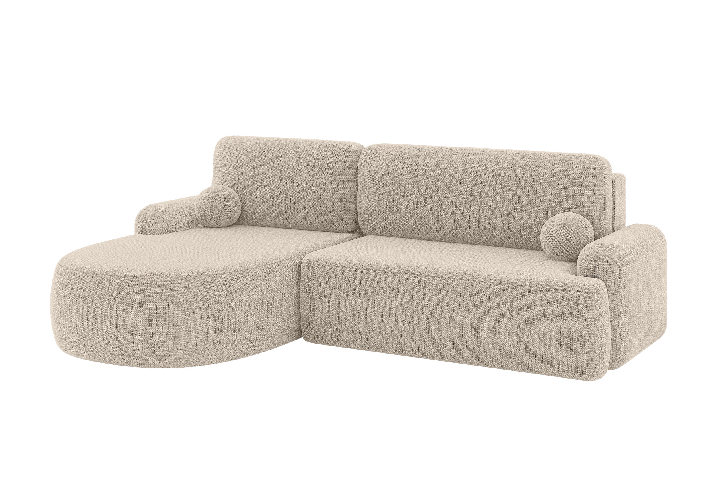 Ecksofa LIRA-L Beige - Aragon 03