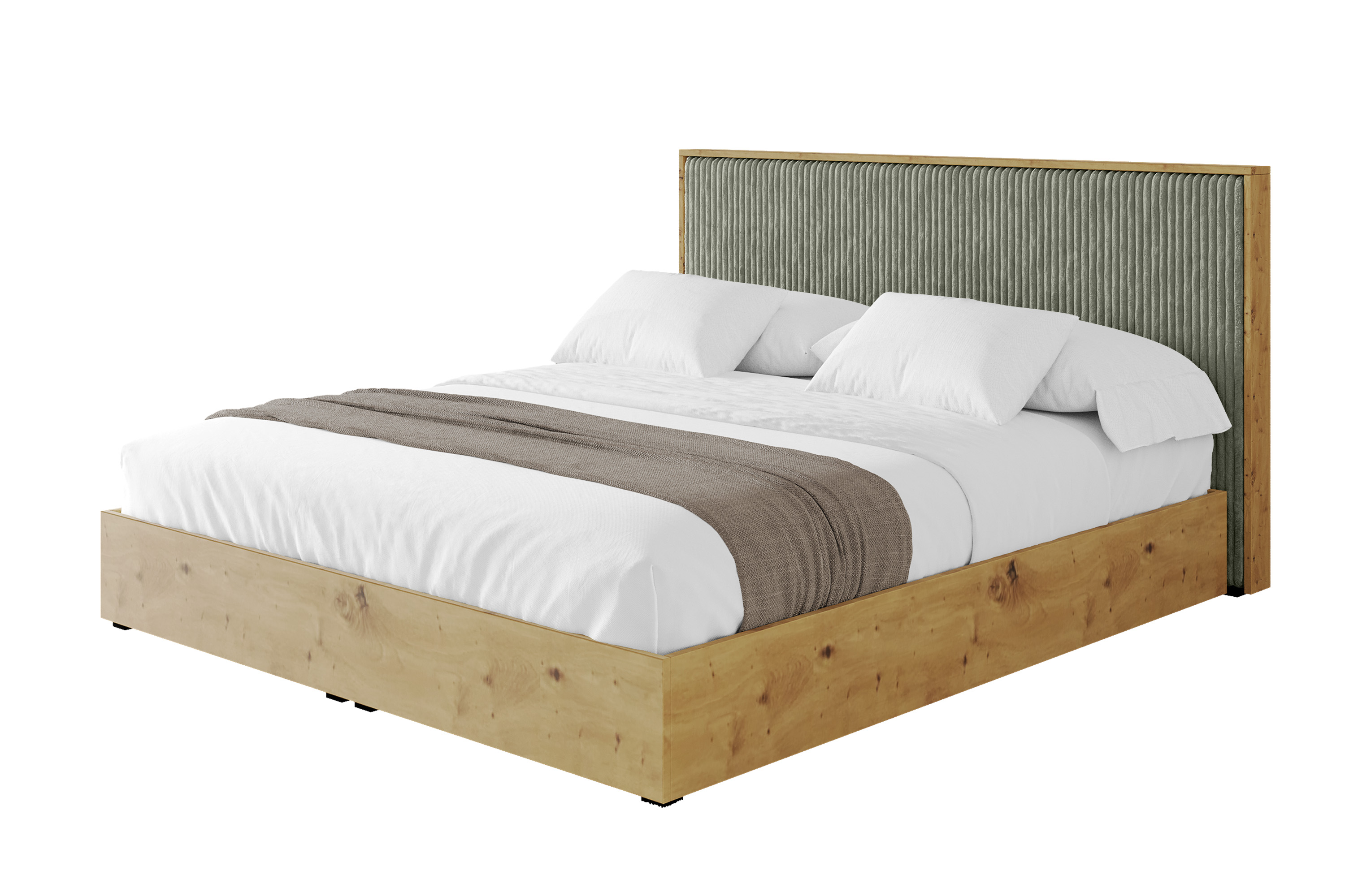 Polsterbett ENZO10 120x200 cm Olivgrün - Tilia 37