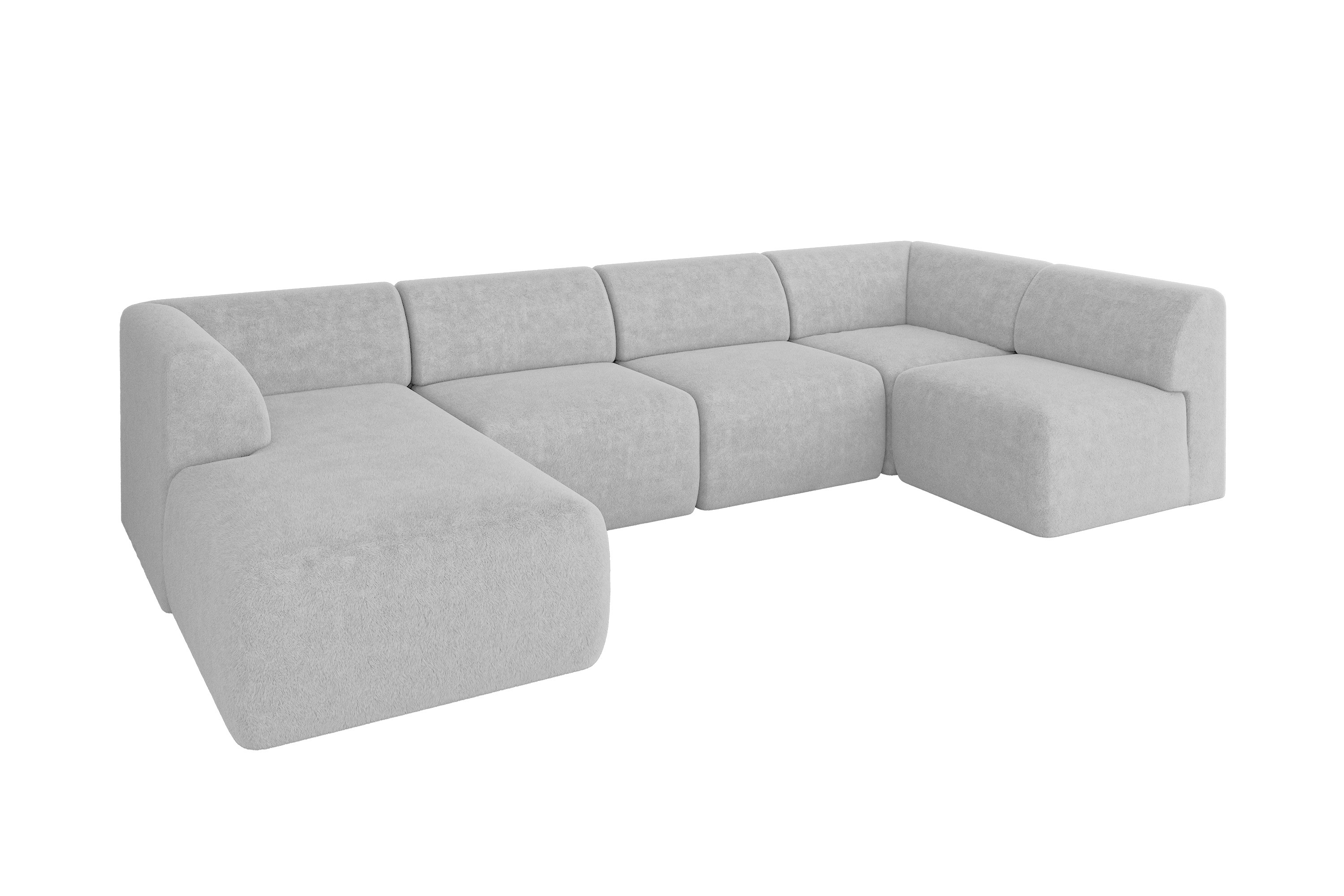 Wohnlandschaft MOVO Hellgrau - Lapitt 03