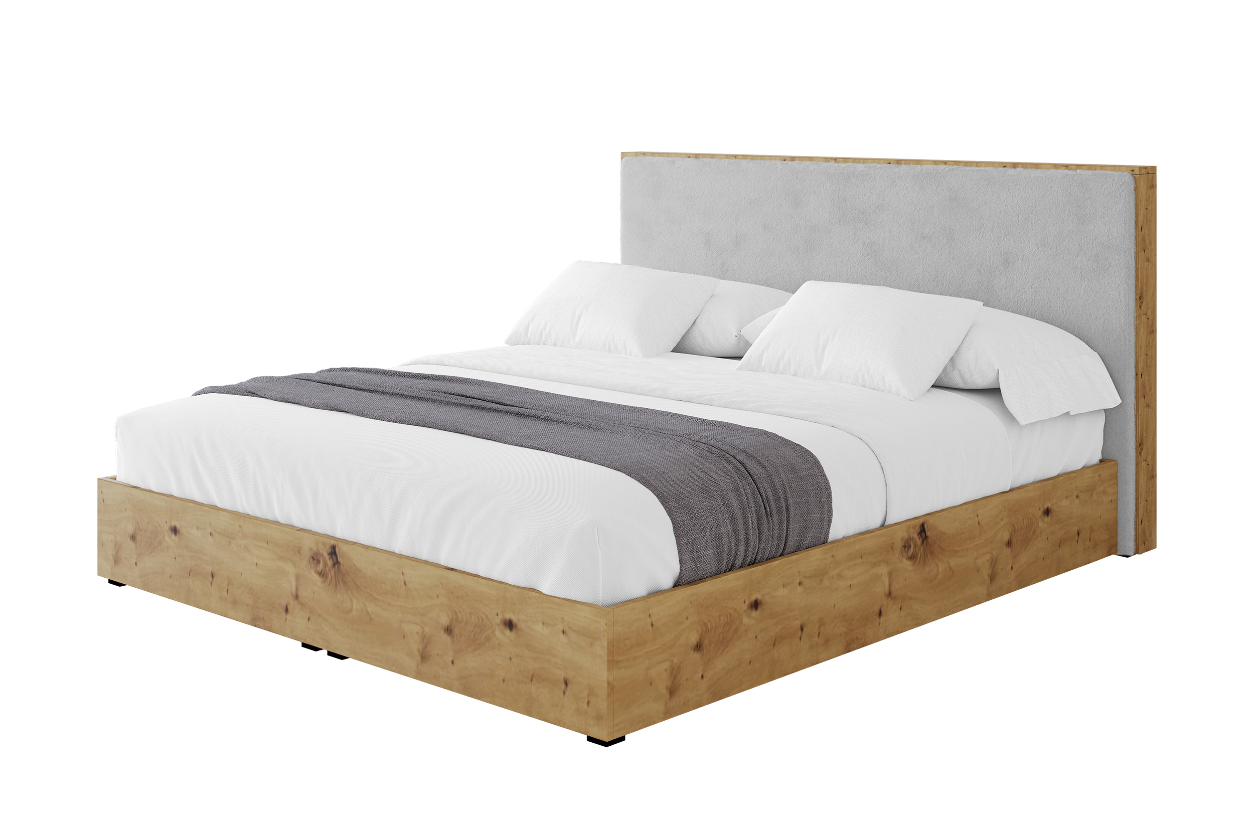 Polsterbett ENZO9 120x200 cm Grau - Lapitt 06