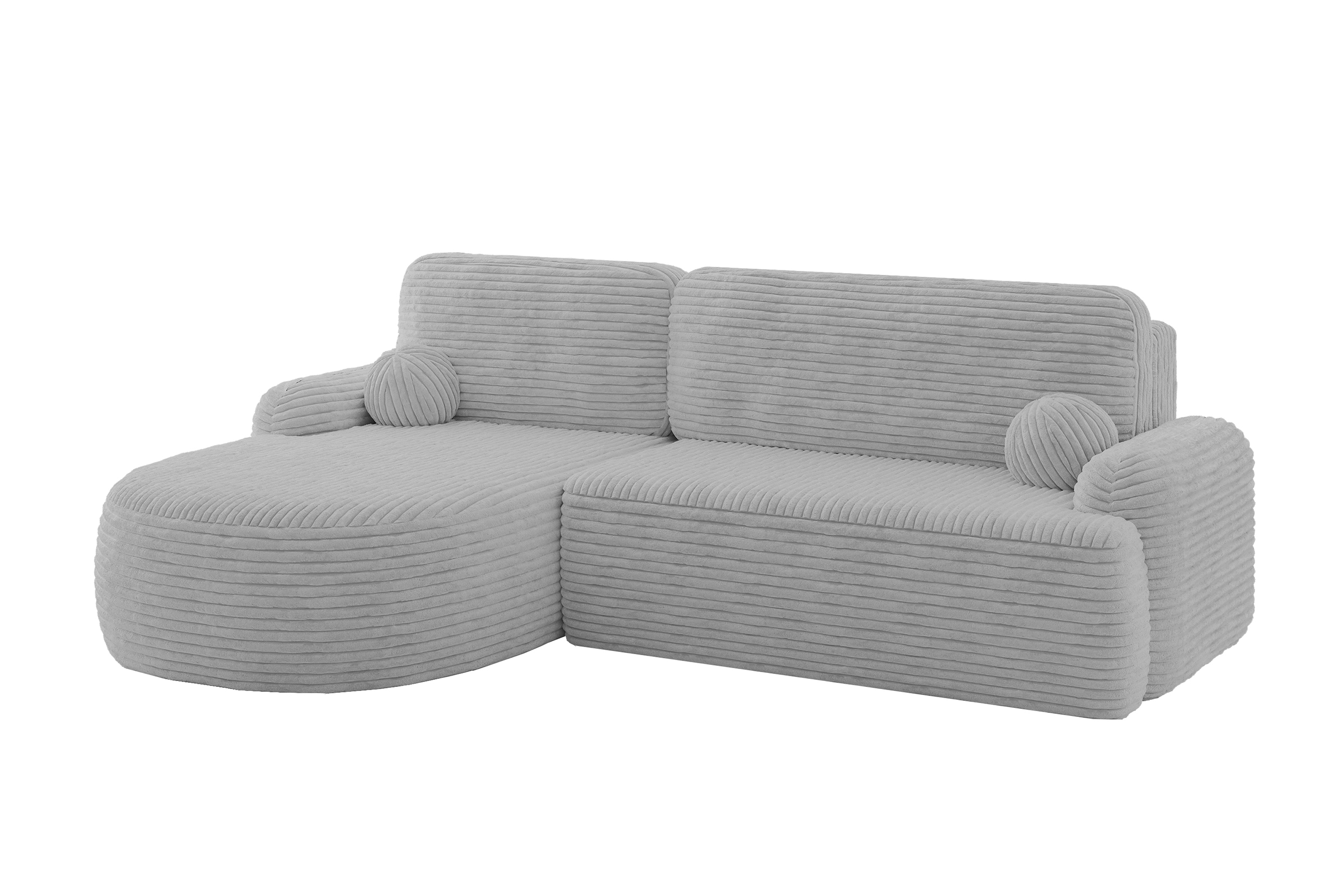Ecksofa LIRA-L Grau - Tilia 86