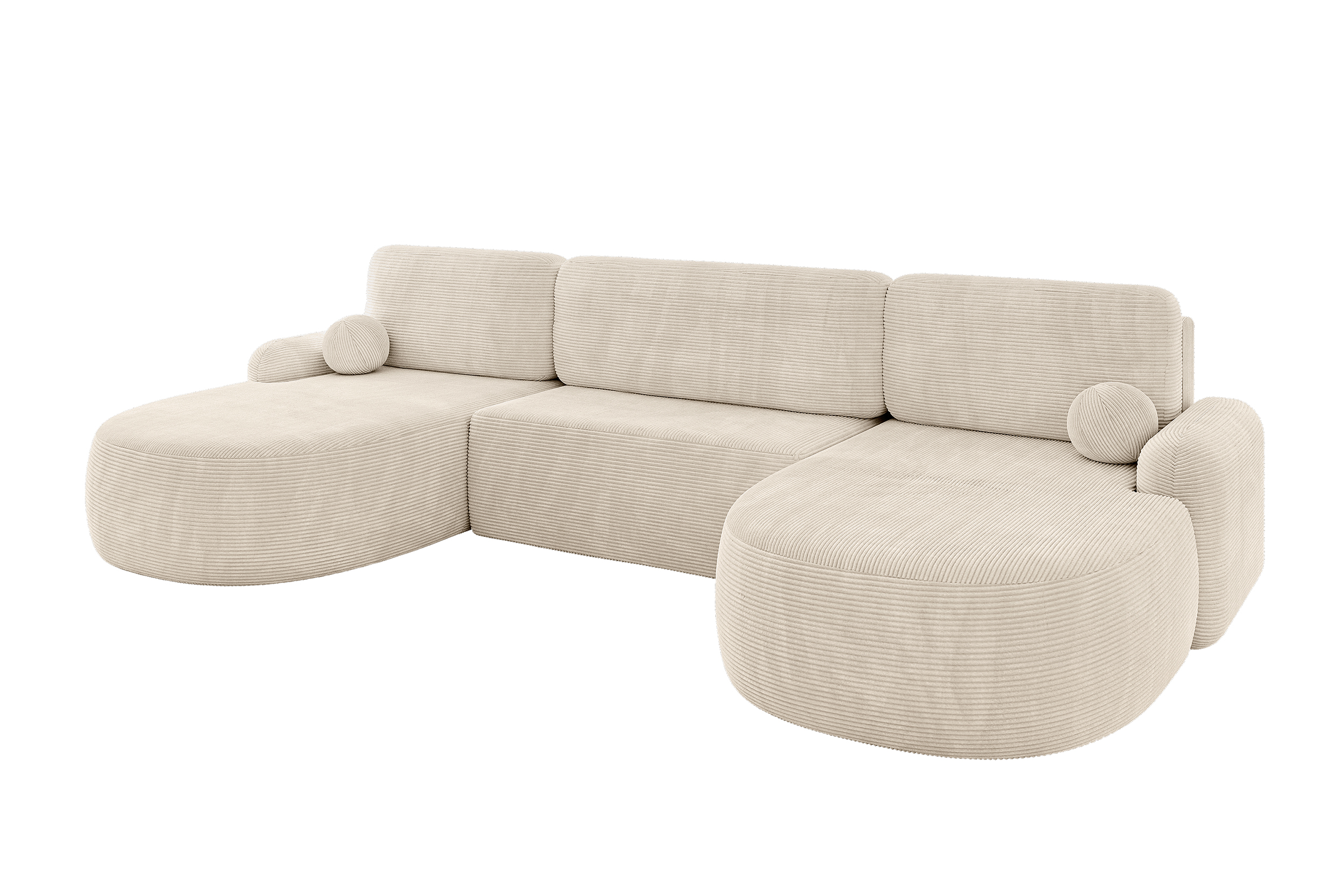 Wohnlandschaft LIRA-U Beige - Poso 105