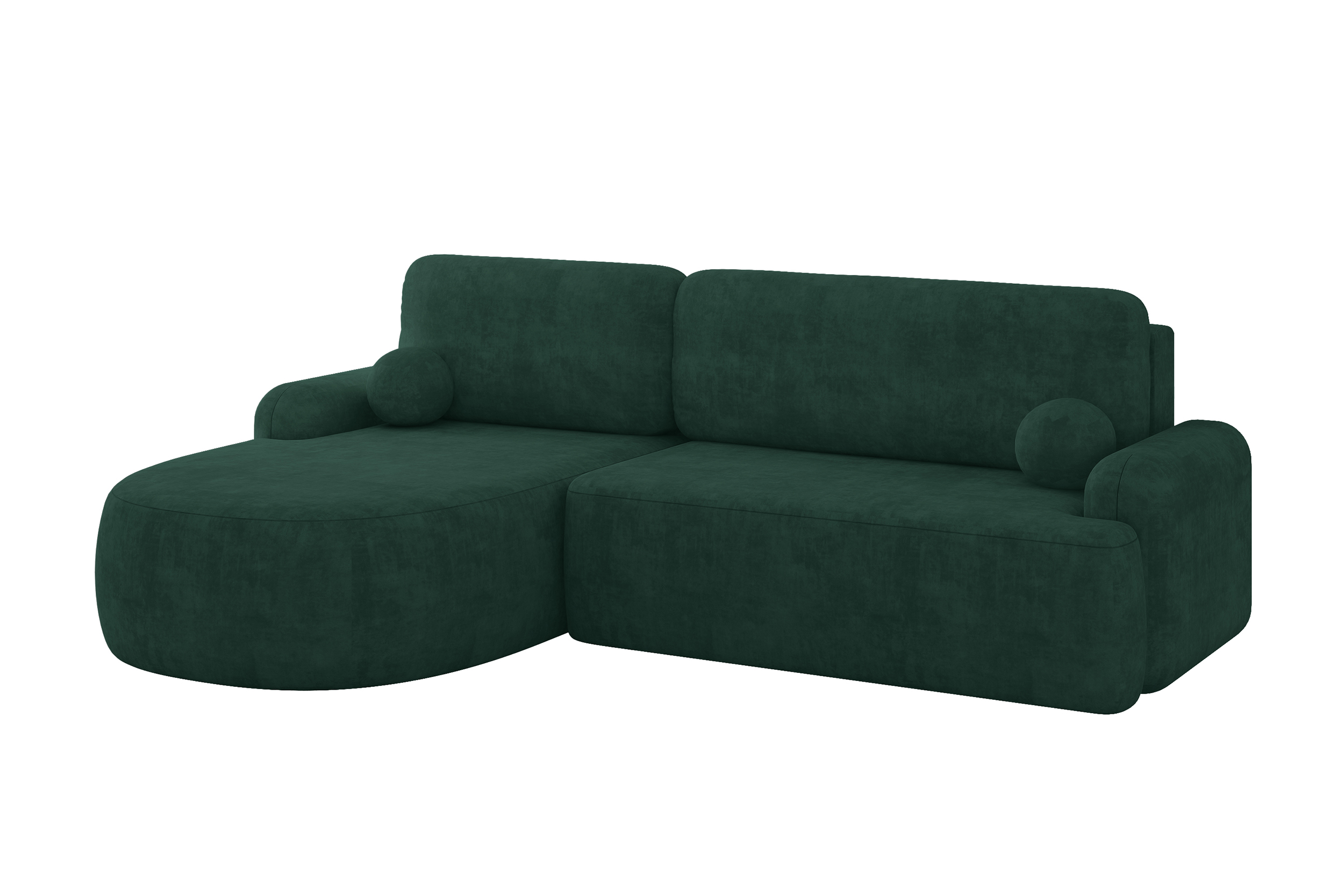 Ecksofa LIRA-L Grün - Dream Velvet 202.31