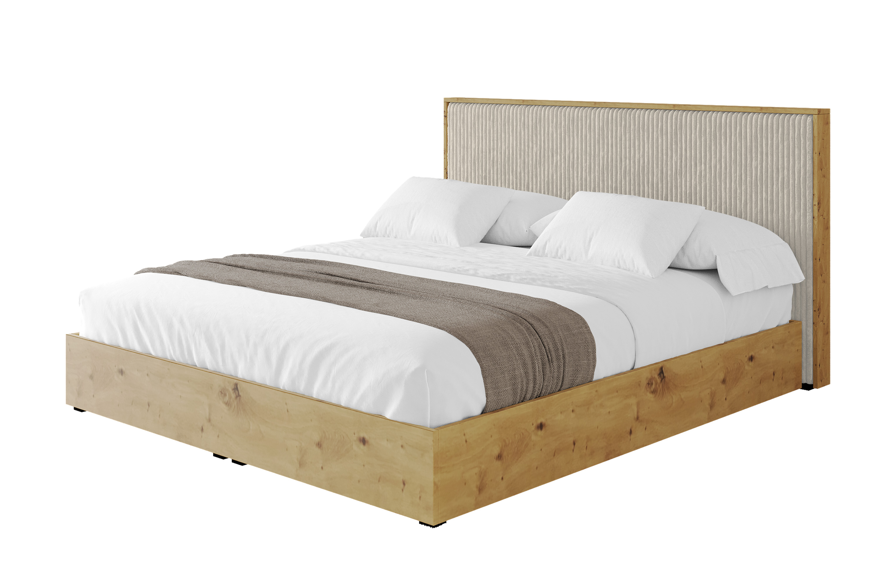 Polsterbett ENZO10 140x200 cm Creme - Tilia 03